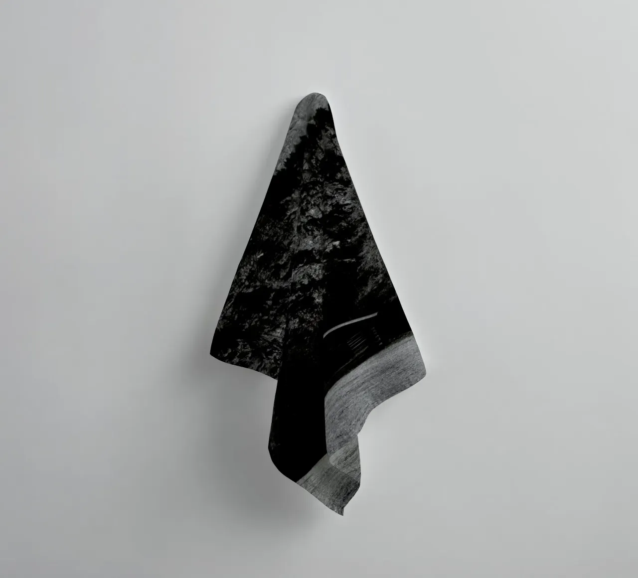 Layered Hut 12 Handtuch von Sebastian Hilgetag