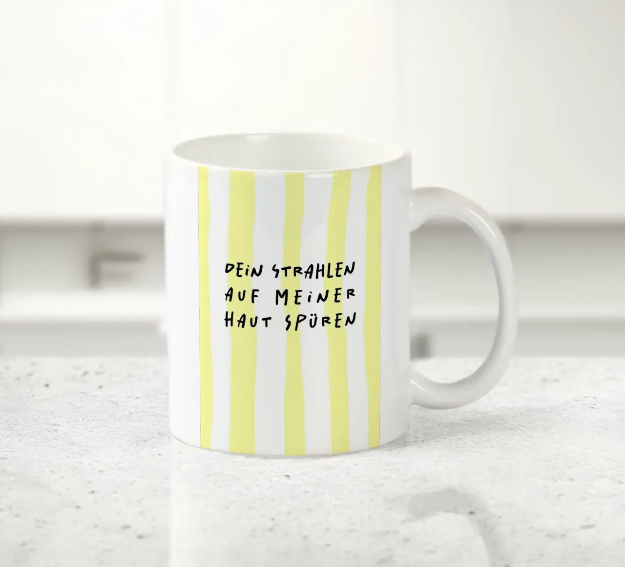 dein Strahlen auf meiner Haut spüren tazza in ceramica da FRICKE DESIGN