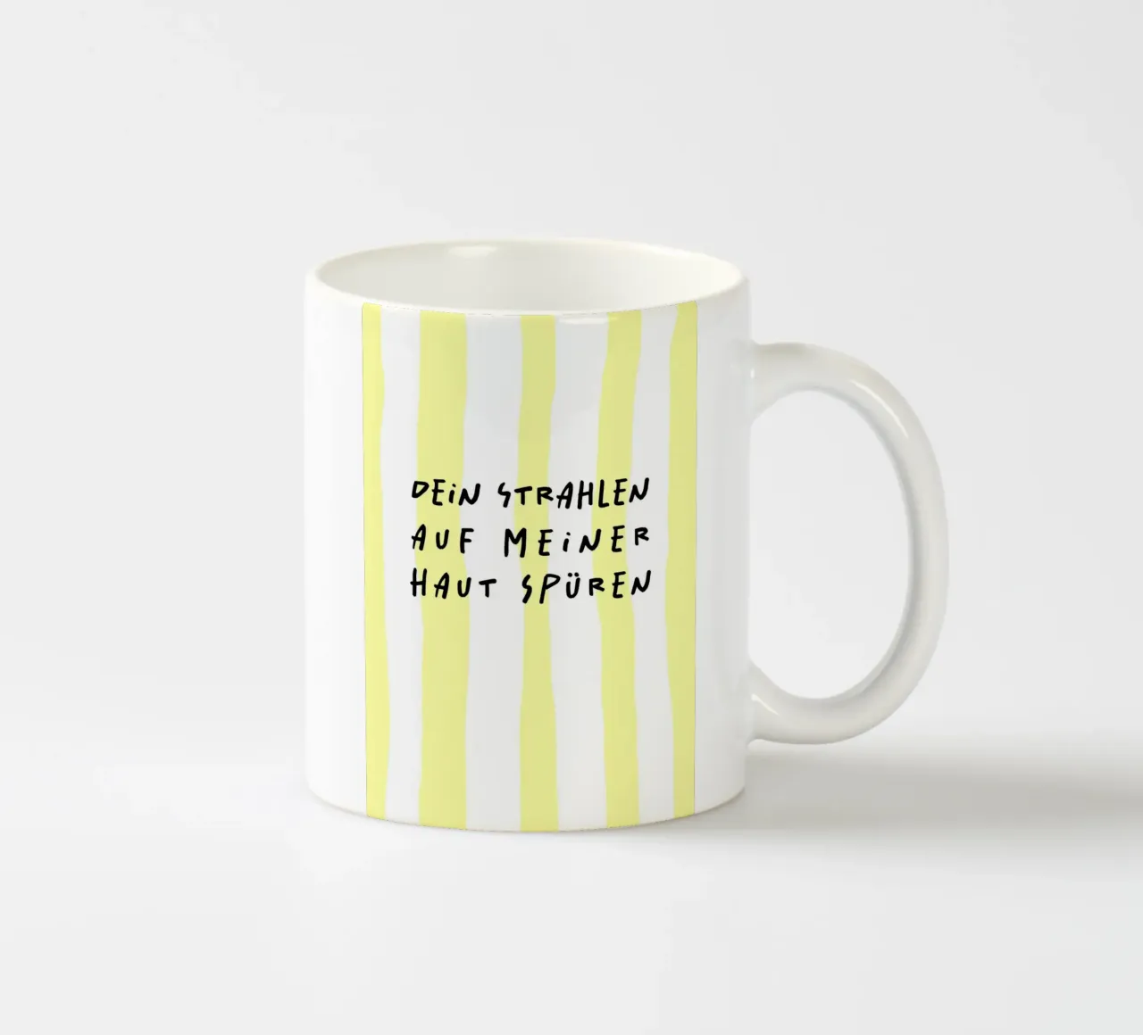 dein Strahlen auf meiner Haut spüren tazza in ceramica da FRICKE DESIGN