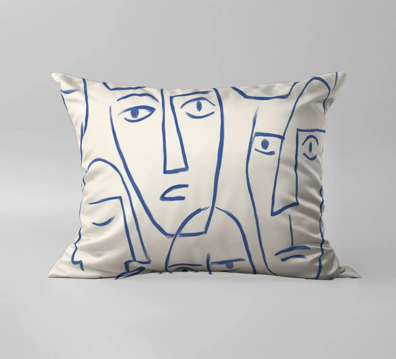 Faces of the Invisible cuscino da artesutileco