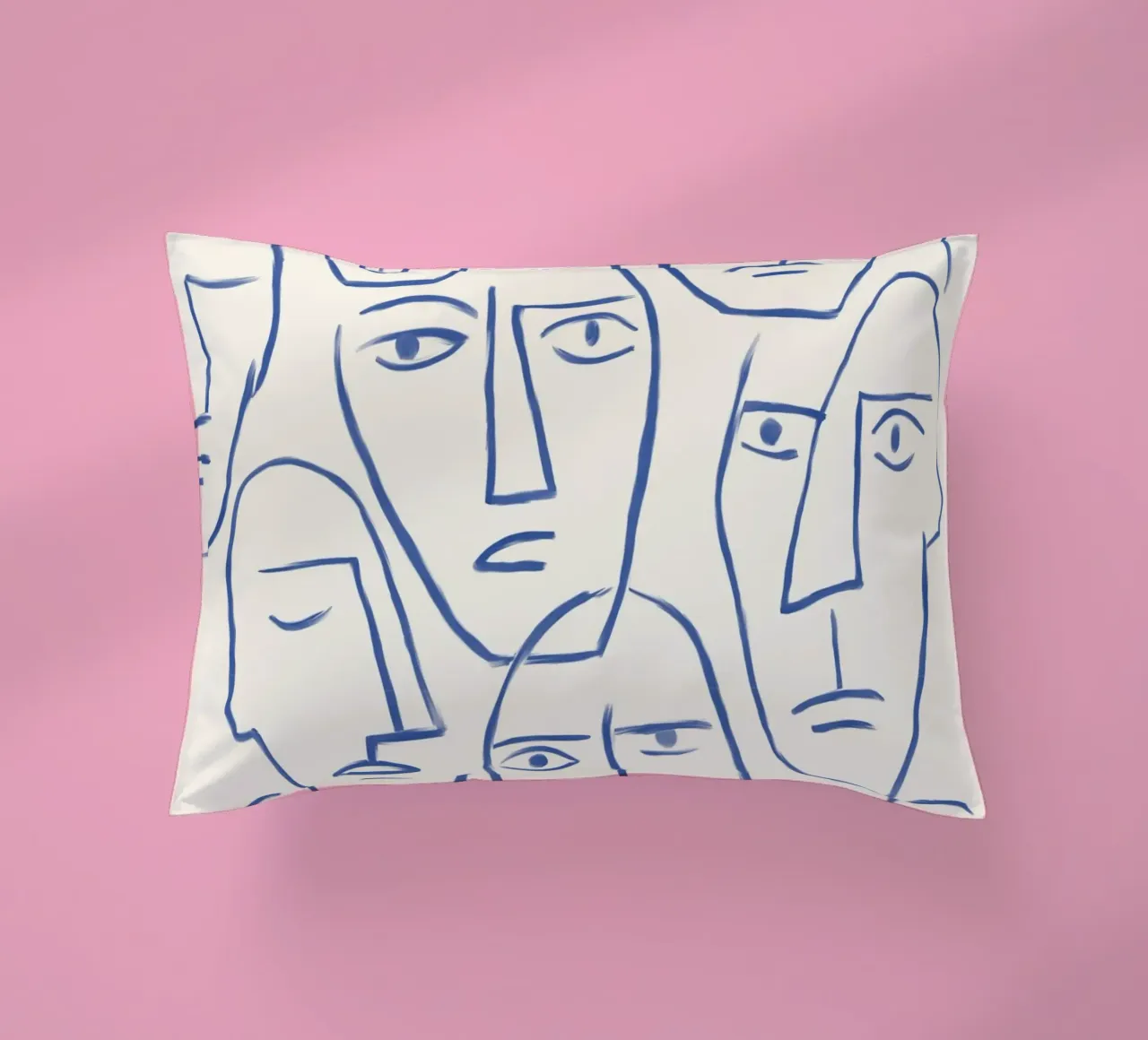 Faces of the Invisible cuscino da artesutileco