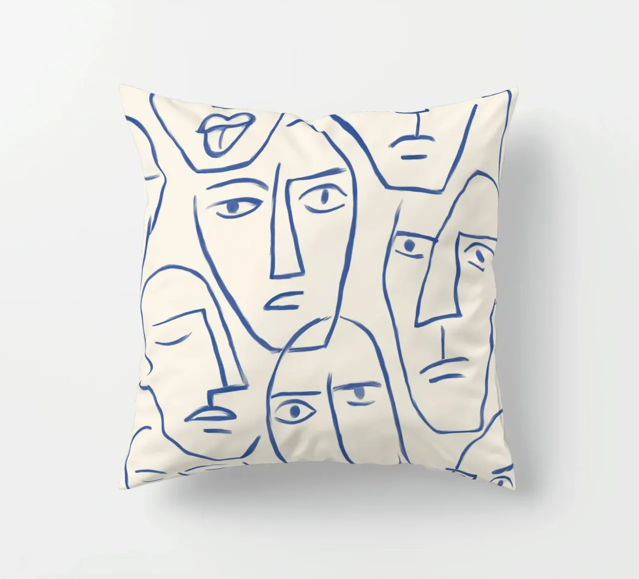 Faces of the Invisible cuscino da artesutileco