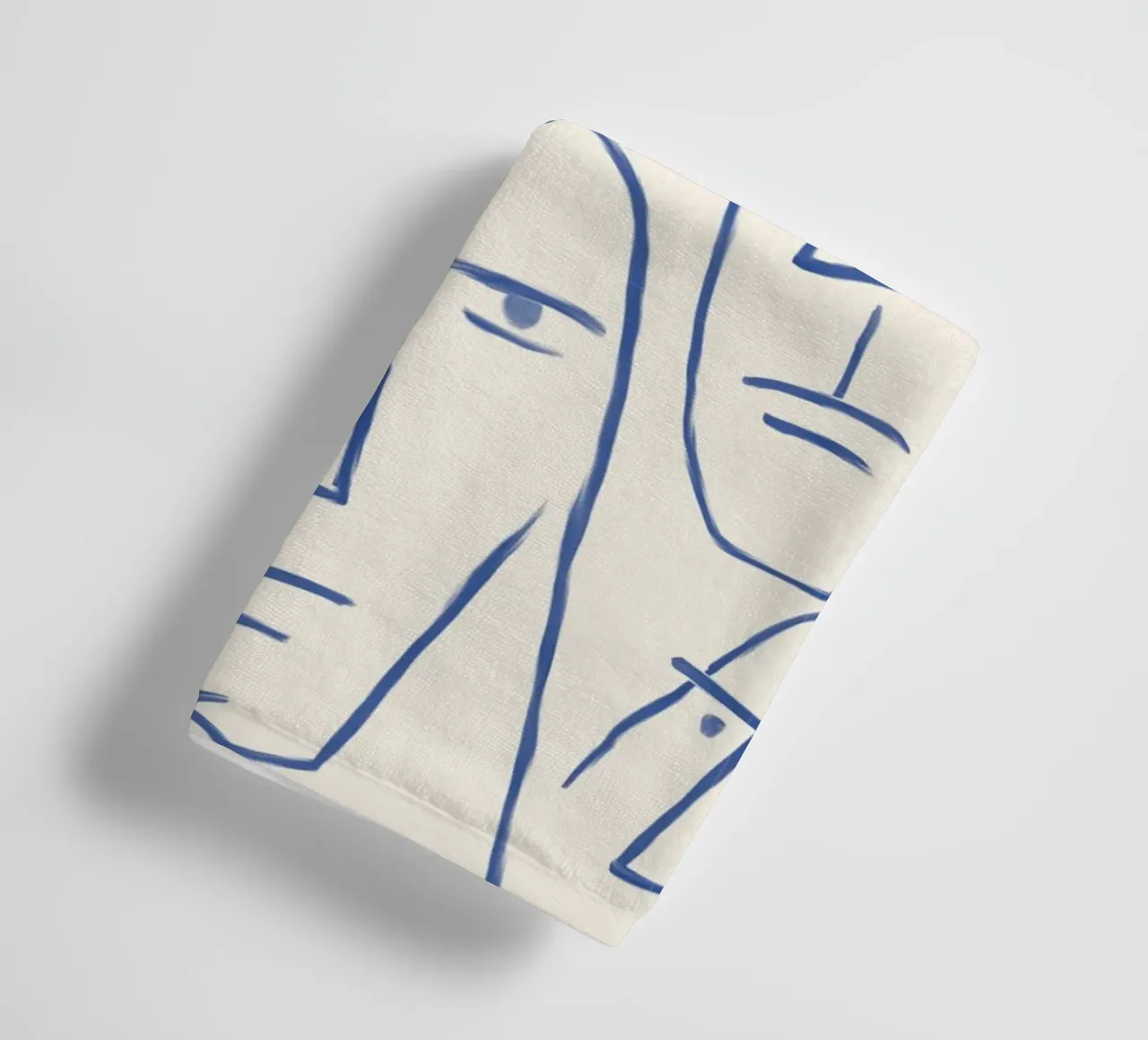 Faces of the Invisible towel by artesutileco