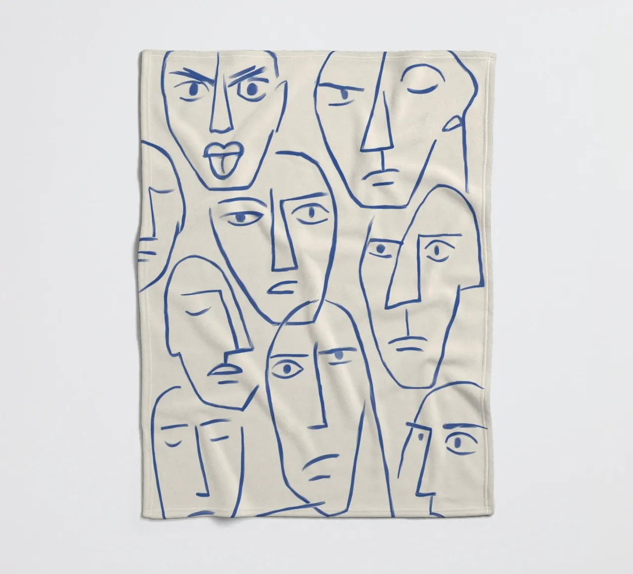 Faces of the Invisible Fleecedecke von artesutileco