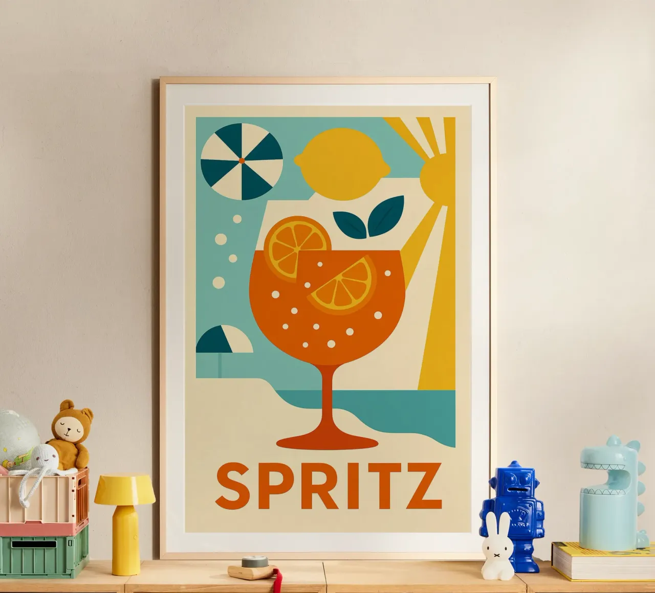 Spritz Dolce Vita – Affiche Vintage Venise poster con telaio in plastica da Boissons - Affiches & posters - Retro