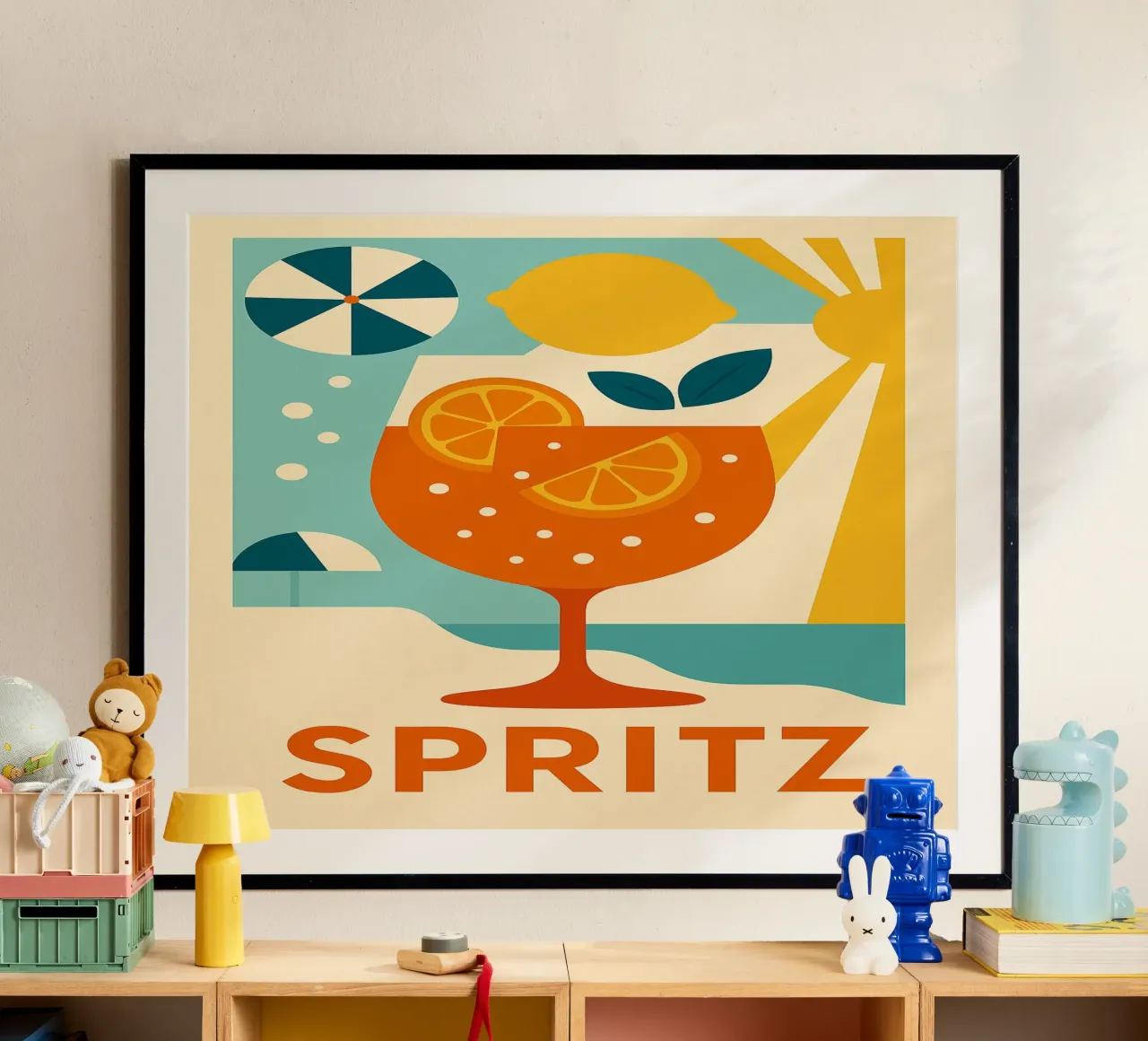 Spritz Dolce Vita – Affiche Vintage Venise poster con telaio in plastica da Boissons - Affiches & posters - Retro