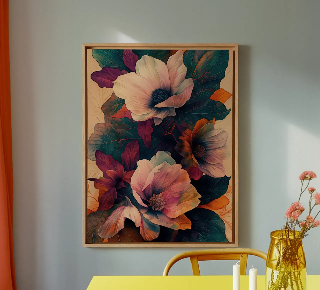 I fiori tela con Cornice a cassetta da Imagine