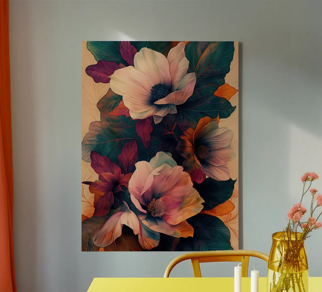 I fiori tela con Cornice a cassetta da Imagine