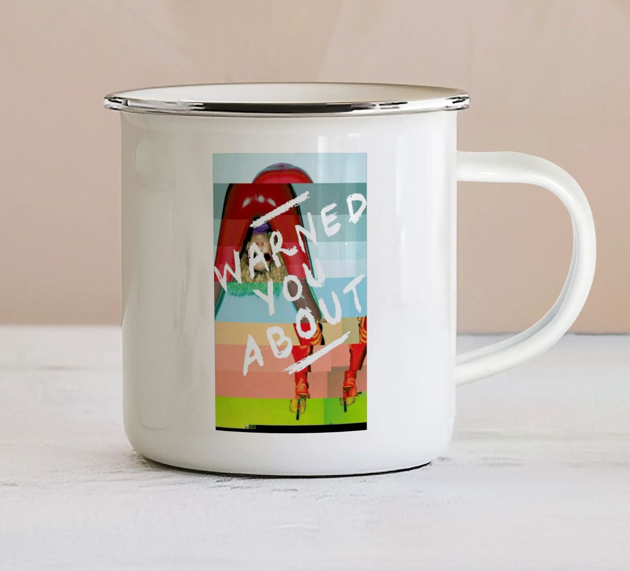 Glitch - Warned You About tazza in smalto da Ash Nico