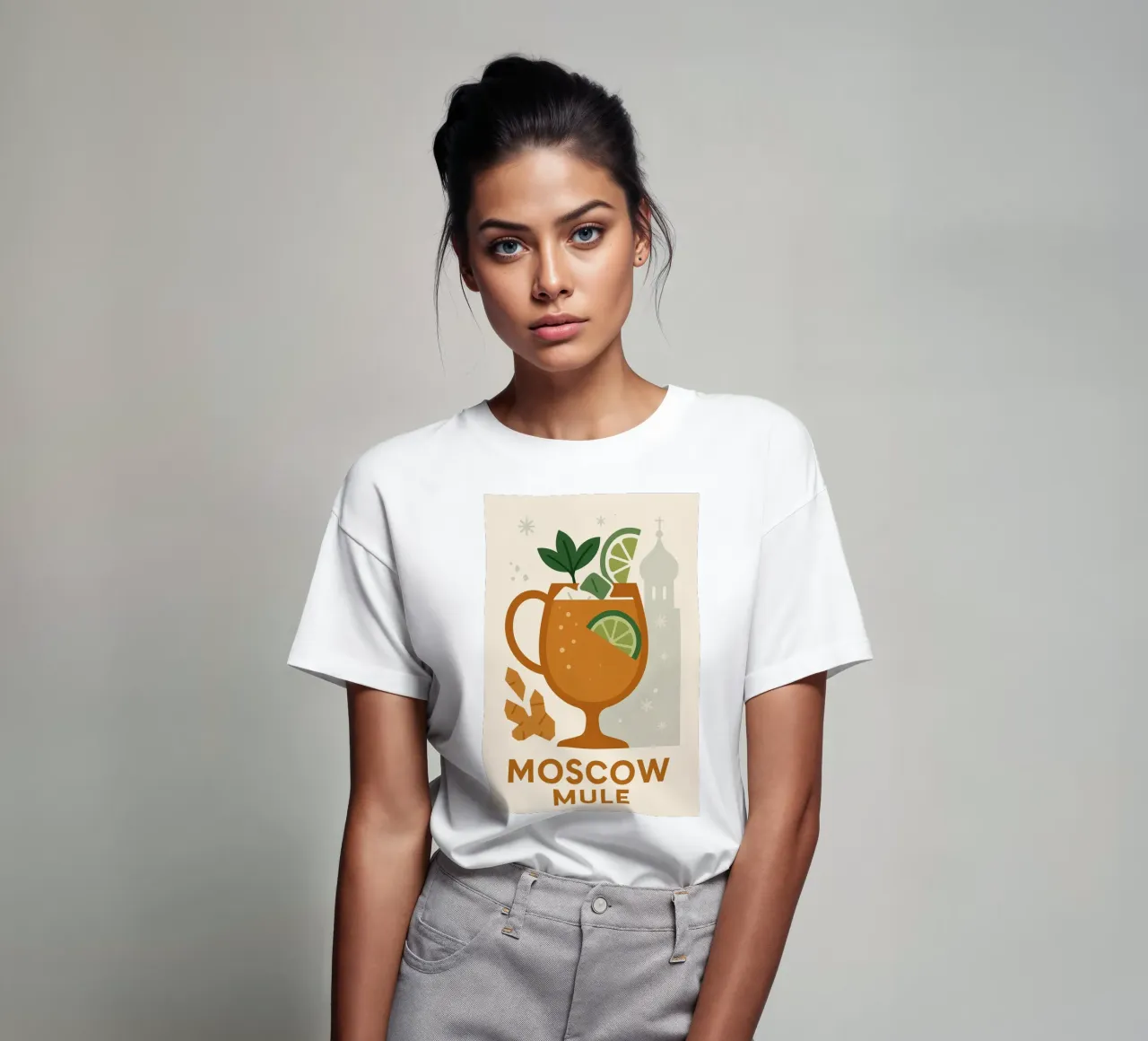 Moscow Mule Glaciale - Affiche Vintage Moscou t-shirt da Boissons - Affiches & posters - Retro