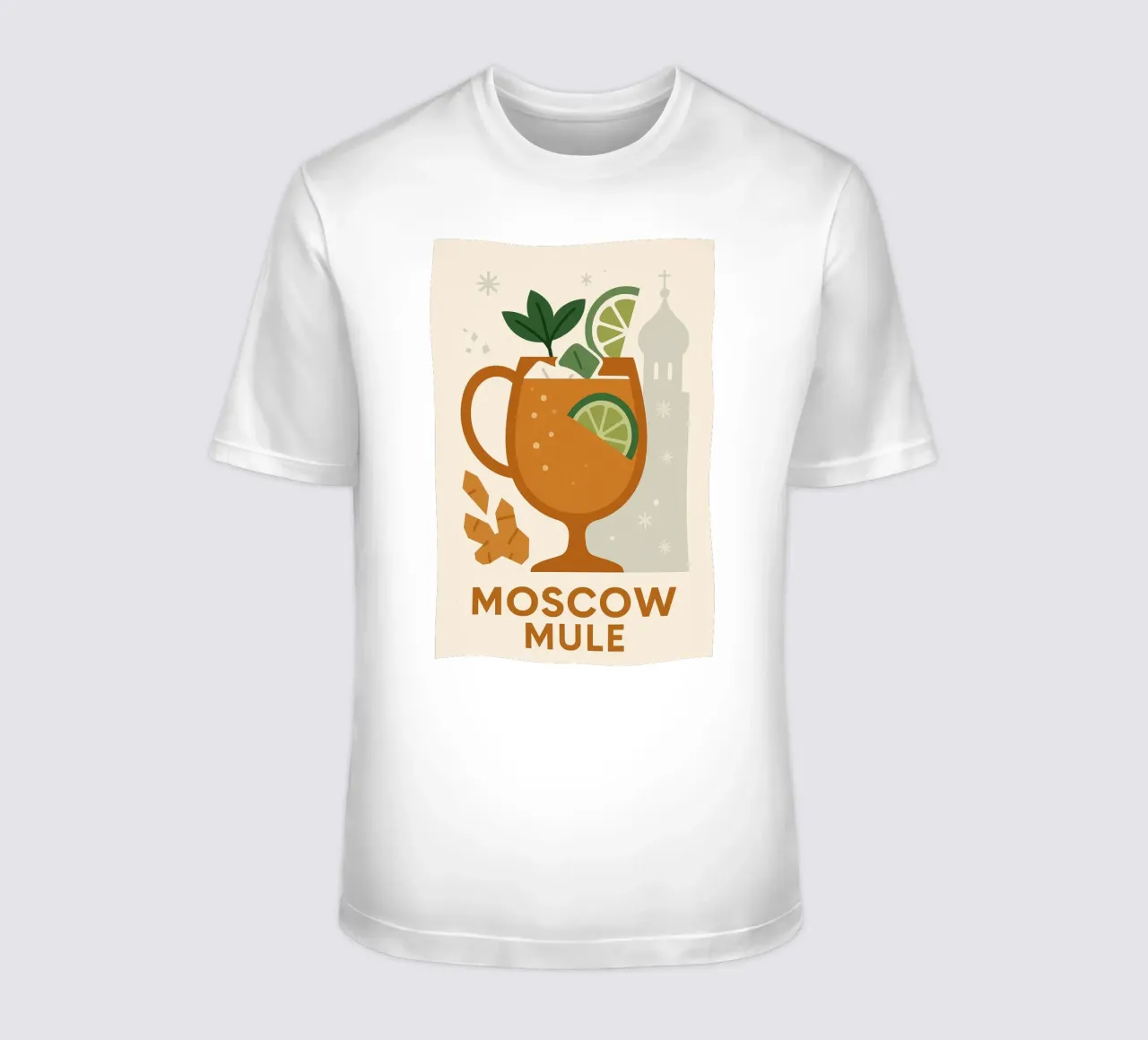Moscow Mule Glaciale - Affiche Vintage Moscou t-shirt da Boissons - Affiches & posters - Retro