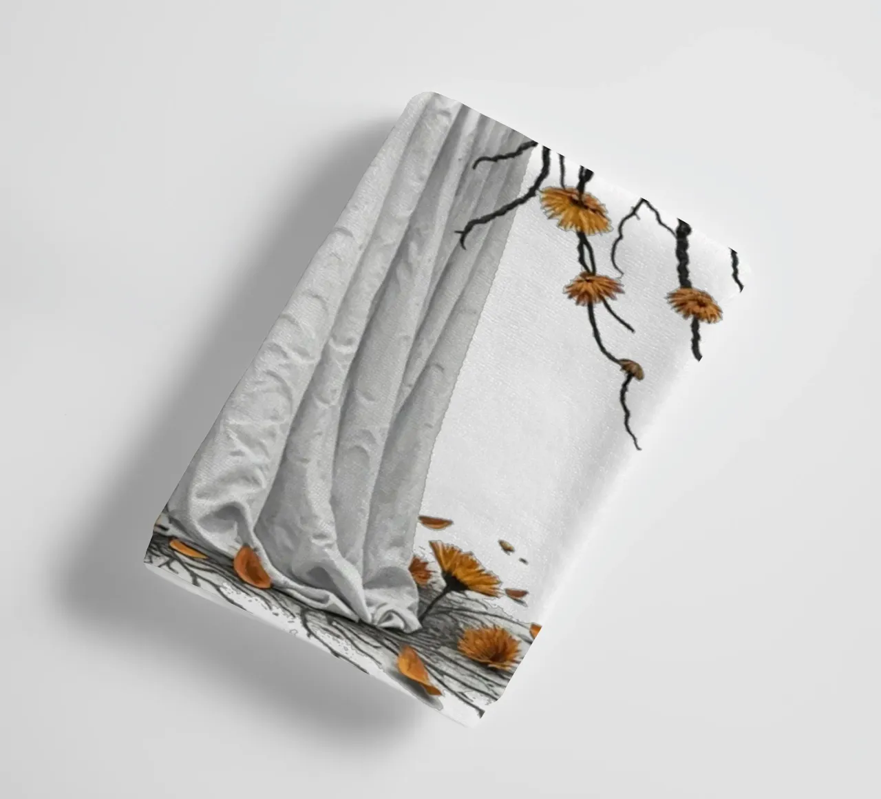Gouden Dochters I - De Zonnekoning badhanddoek van Dustlight Atelier