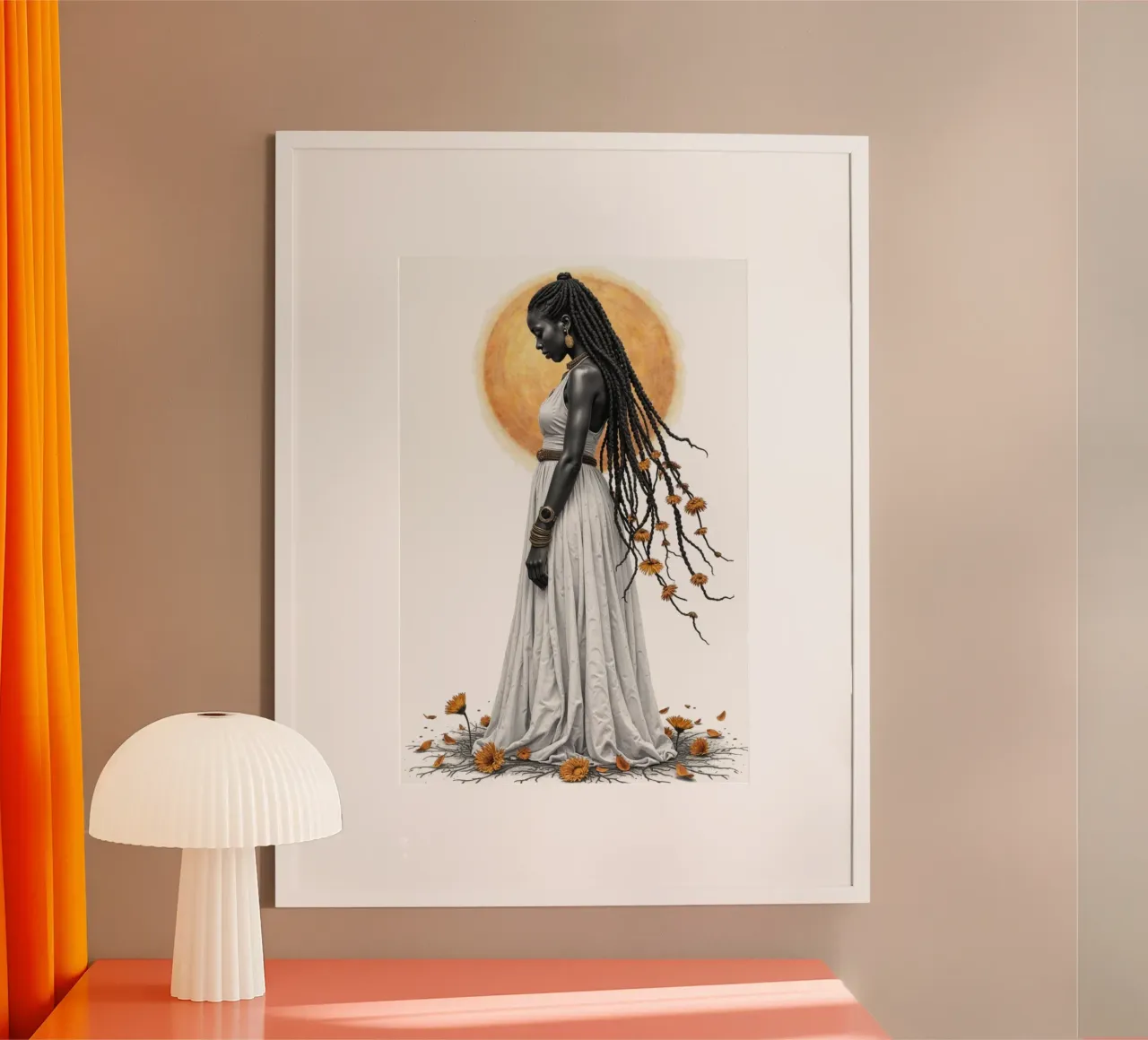Goldene Töchter I - Der Sonnenwächter Poster von Dustlight Atelier