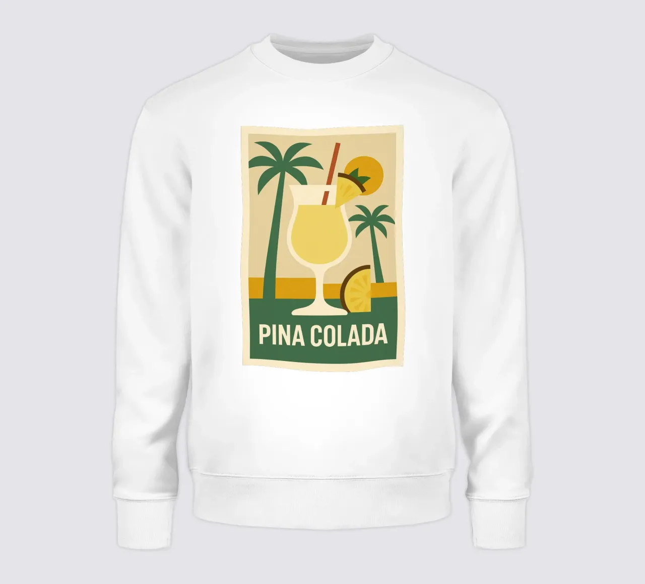 Piña Colada Paradisiaque – Affiche Vintage San Juan felpa da Boissons - Affiches & posters - Retro
