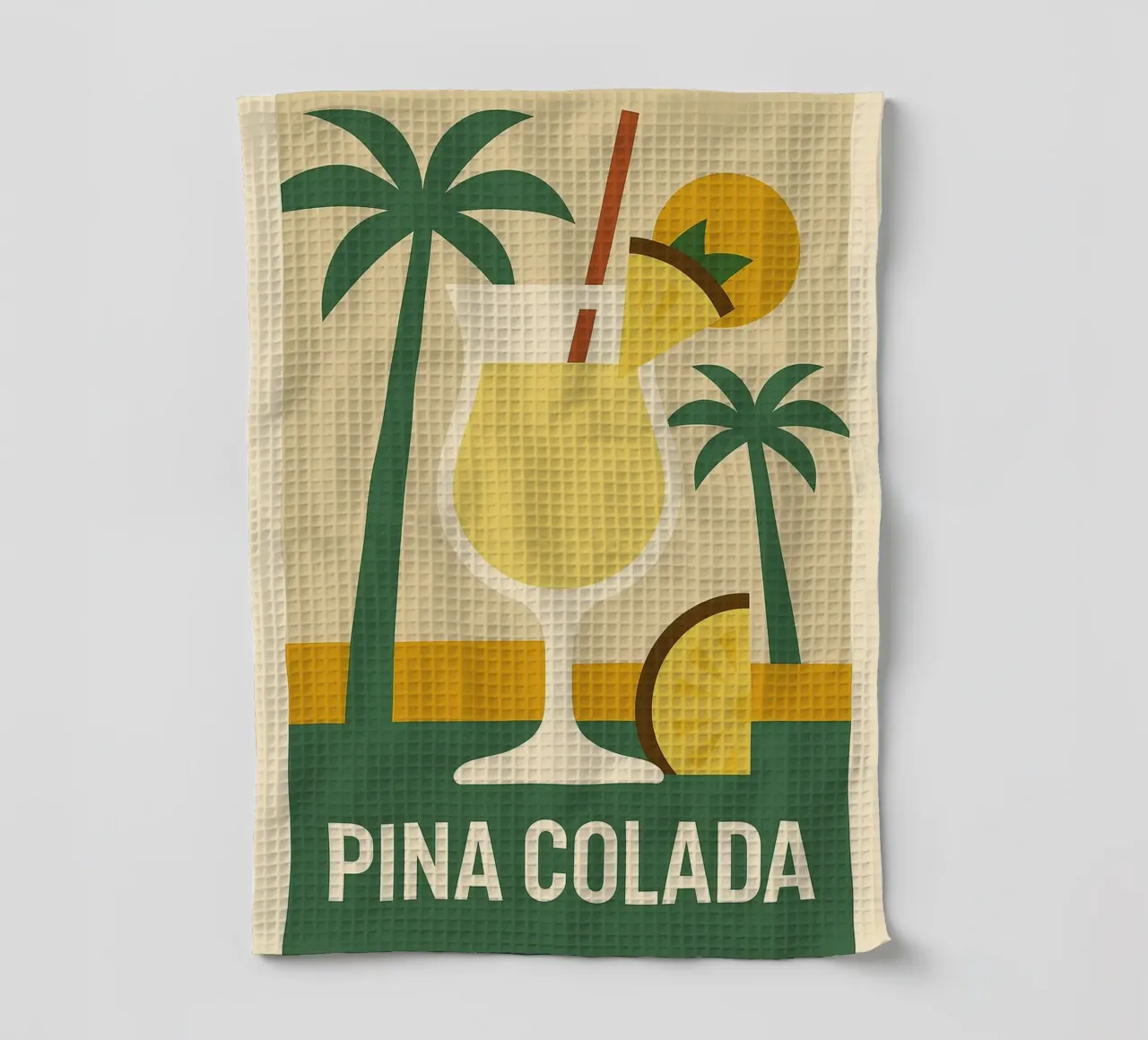Piña Colada Paradisiaque – Affiche Vintage San Juan canovaccio da cucina da Boissons - Affiches & posters - Retro