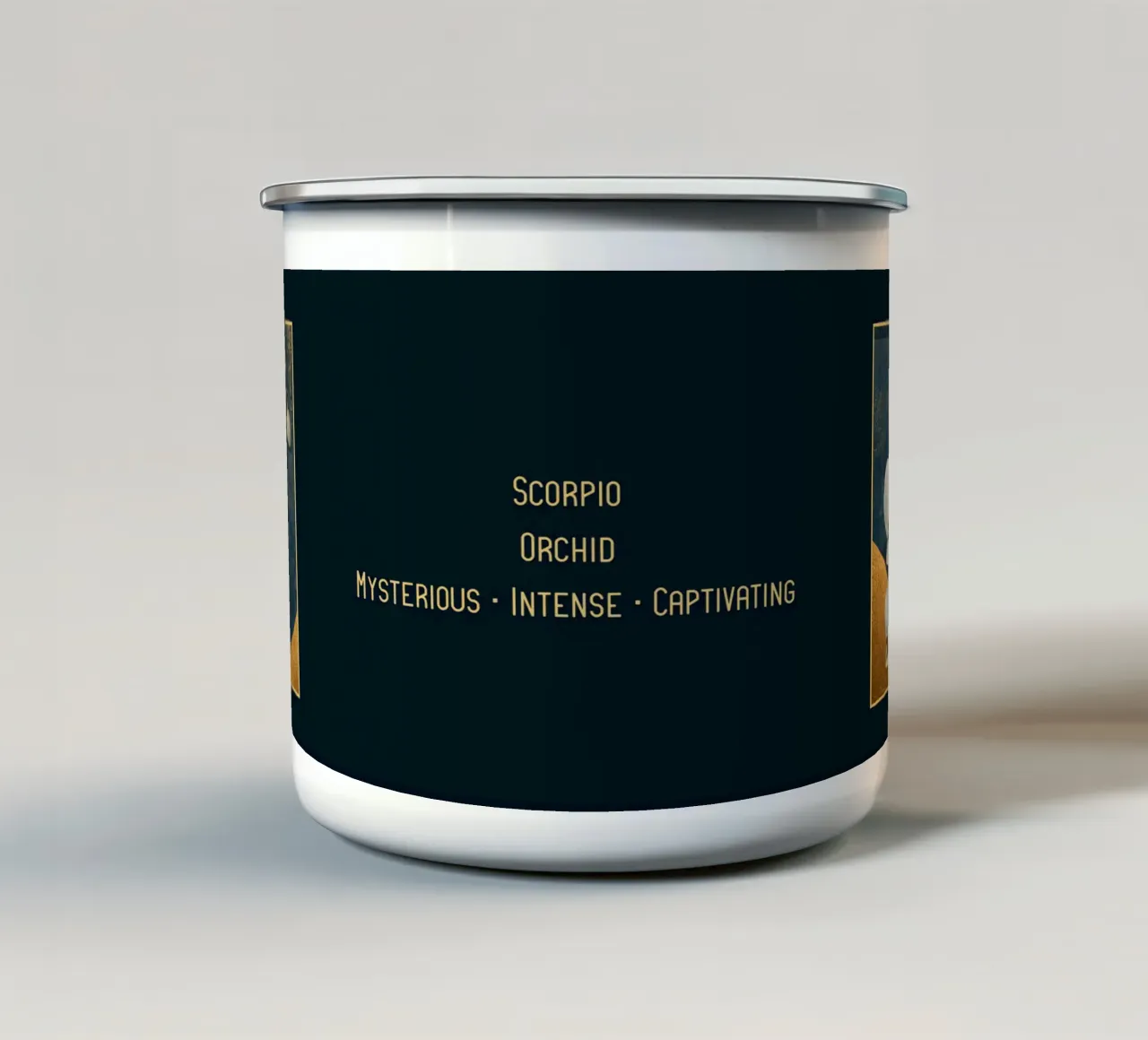 I fiori dei segni zodiacali: Scorpione - Orchidea tazza in smalto da Art-Nouveau-Dsg