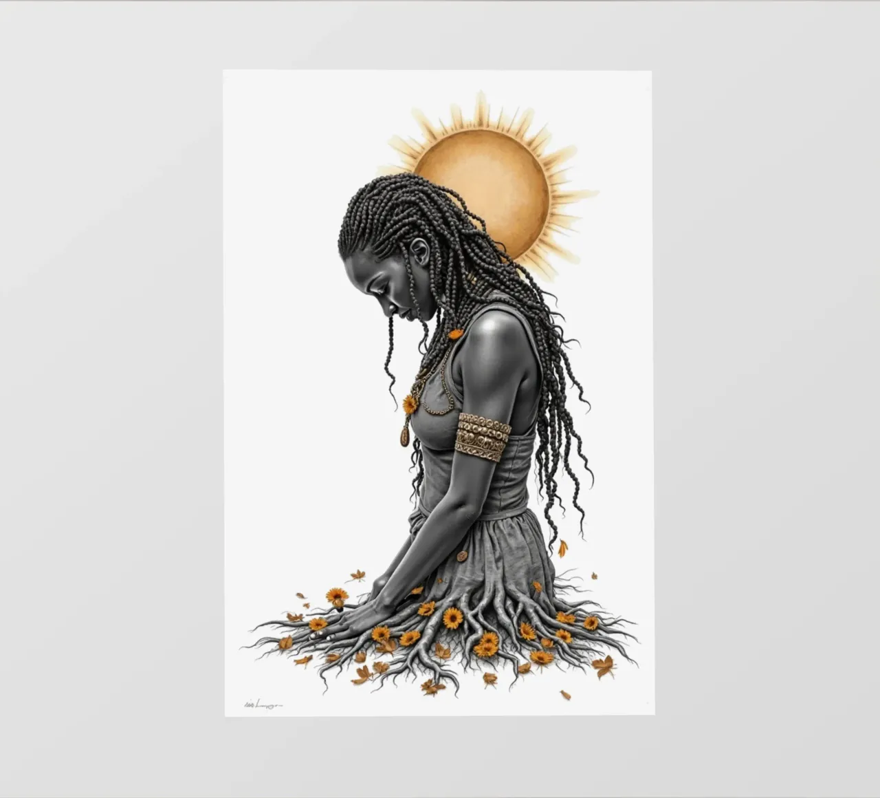 Figlie d'oro II - Il radicamento pellicola backlit da Dustlight Atelier