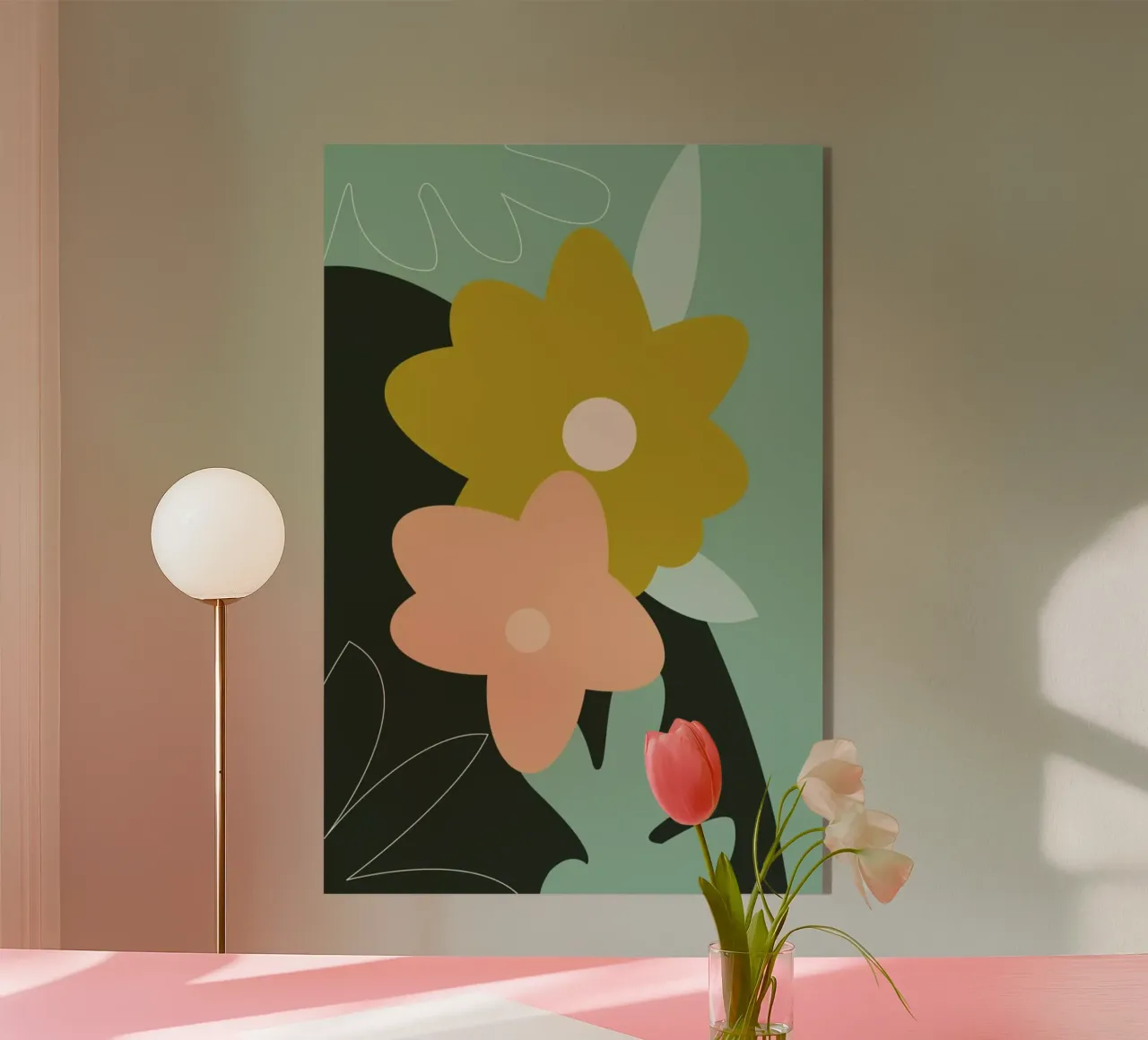 Flower Power plexiglass da XOXO Arte