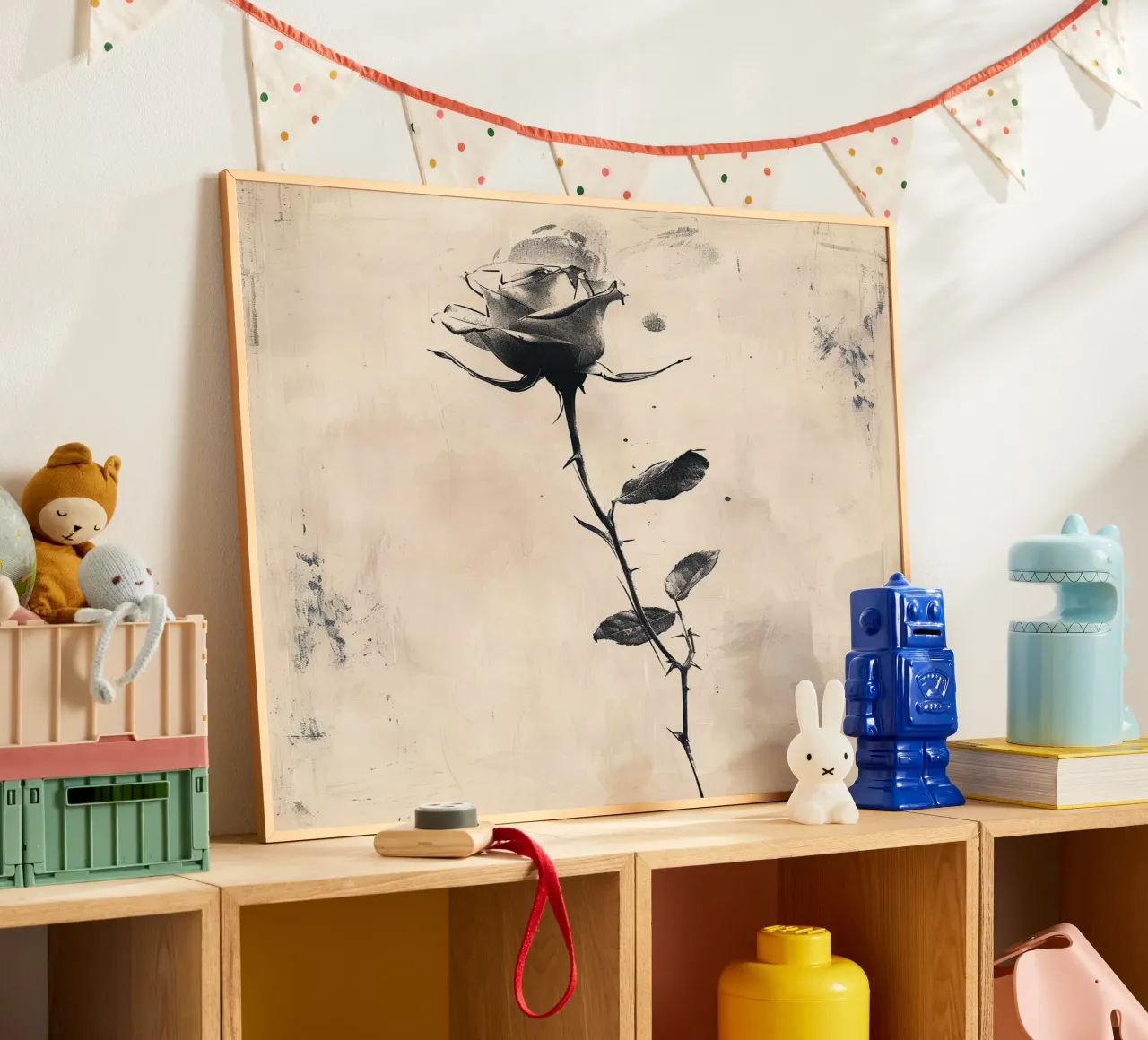Eternal Ink Rose poster con telaio in plastica da Mosaic Dialogue