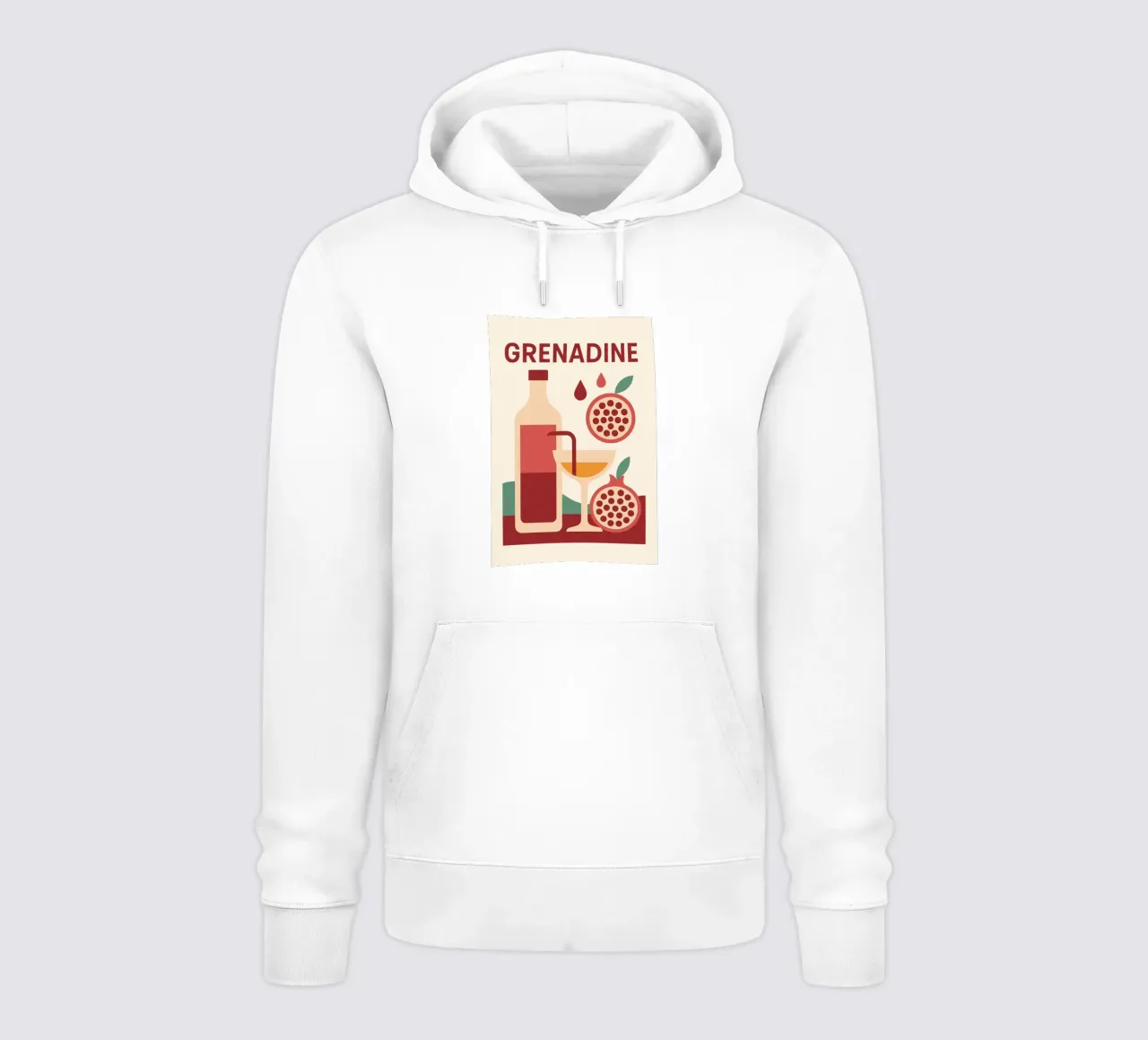 Grenadine Andalouse – Affiche Minimaliste Grenade felpa con cappuccio da Boissons - Affiches & posters - Retro