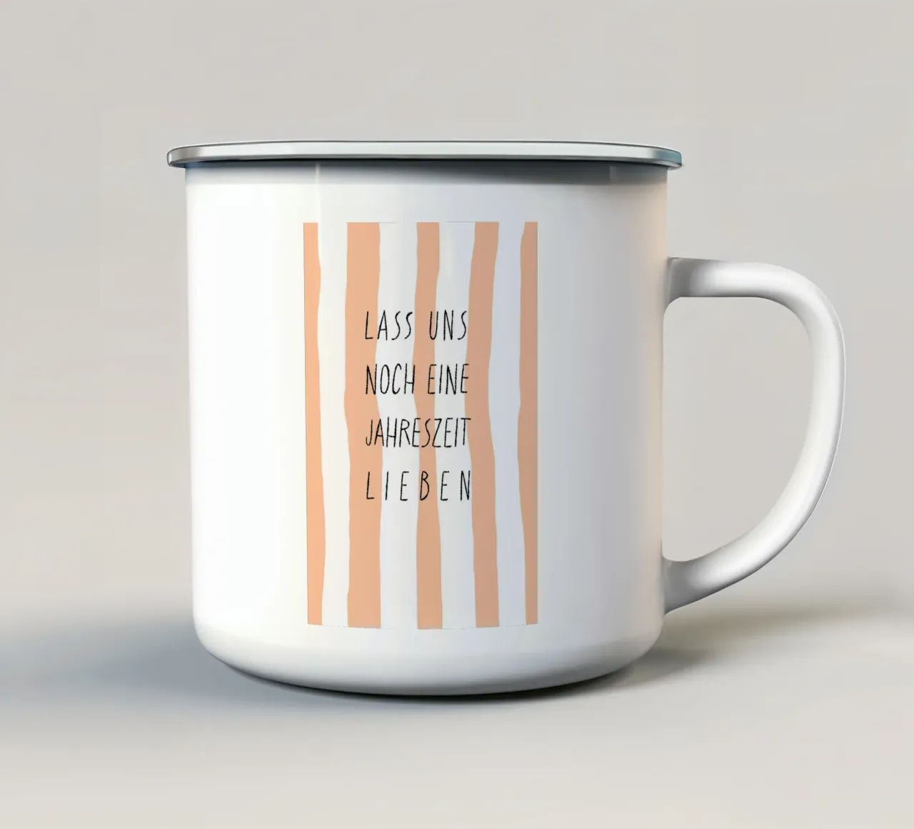 Lass uns noch eine Jahreszeit lieben. tazza in smalto da FRICKE DESIGN