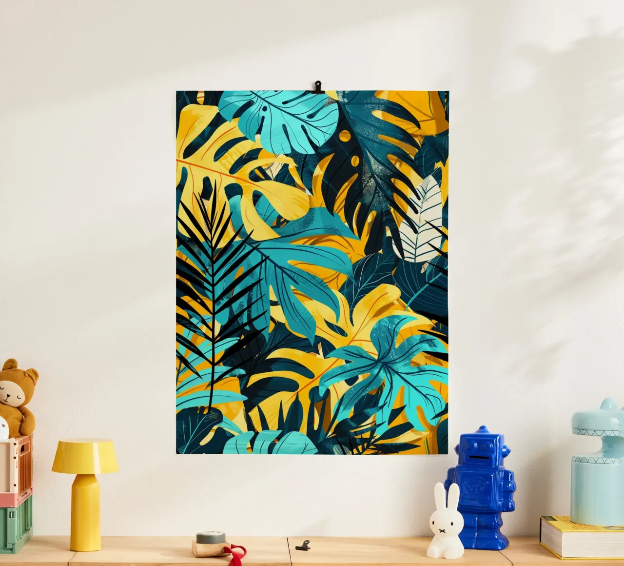 Tropical Symphony poster con telaio in legno da michi