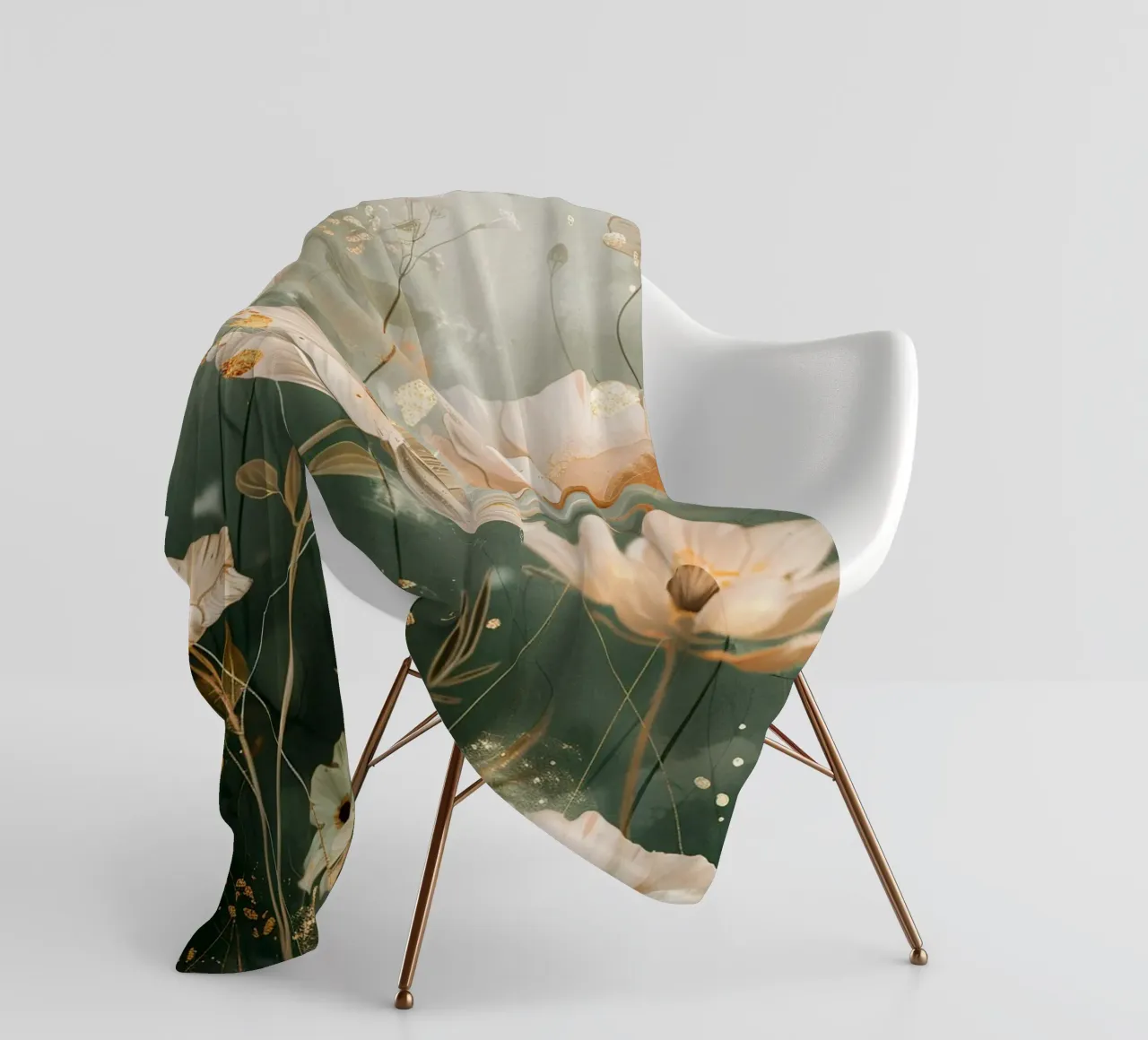 Golden Bloom coperta in pile da Mosaic Dialogue