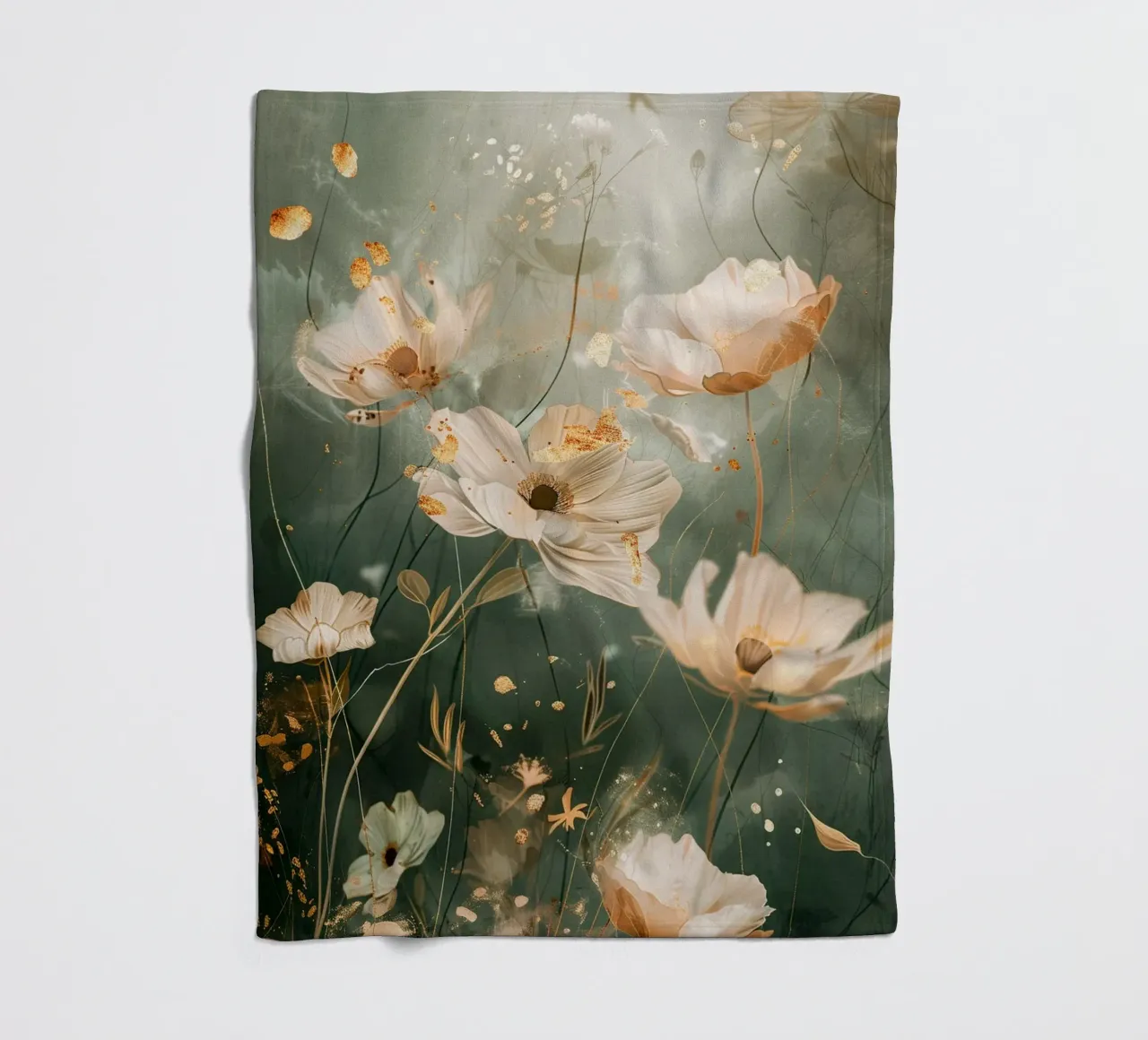Golden Bloom coperta in pile da Mosaic Dialogue