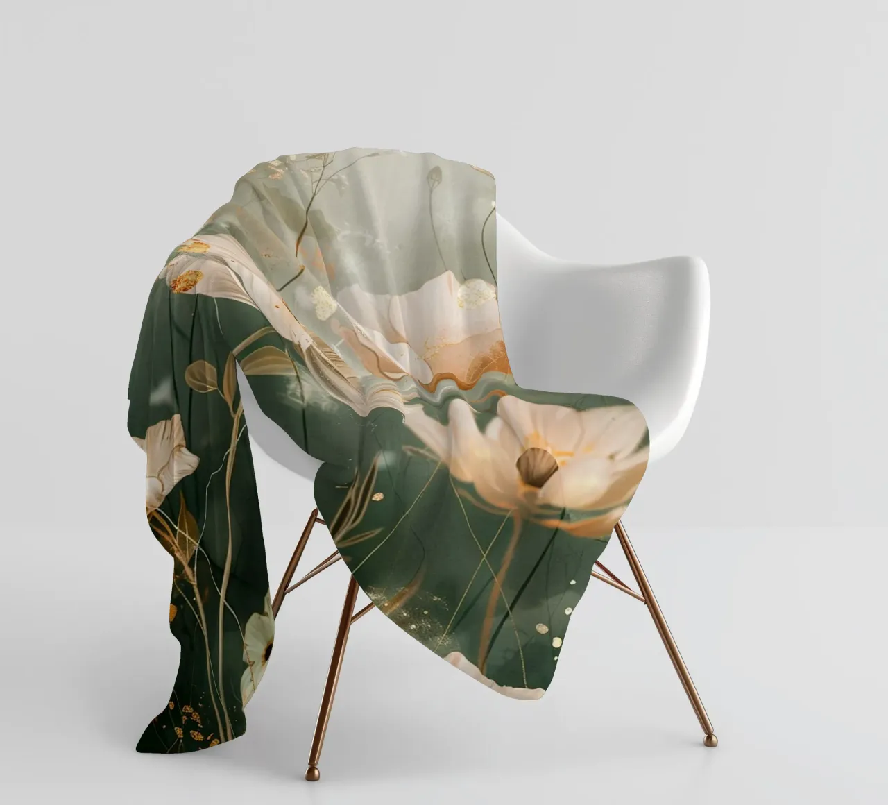 Golden Bloom coperta in pile da Mosaic Dialogue