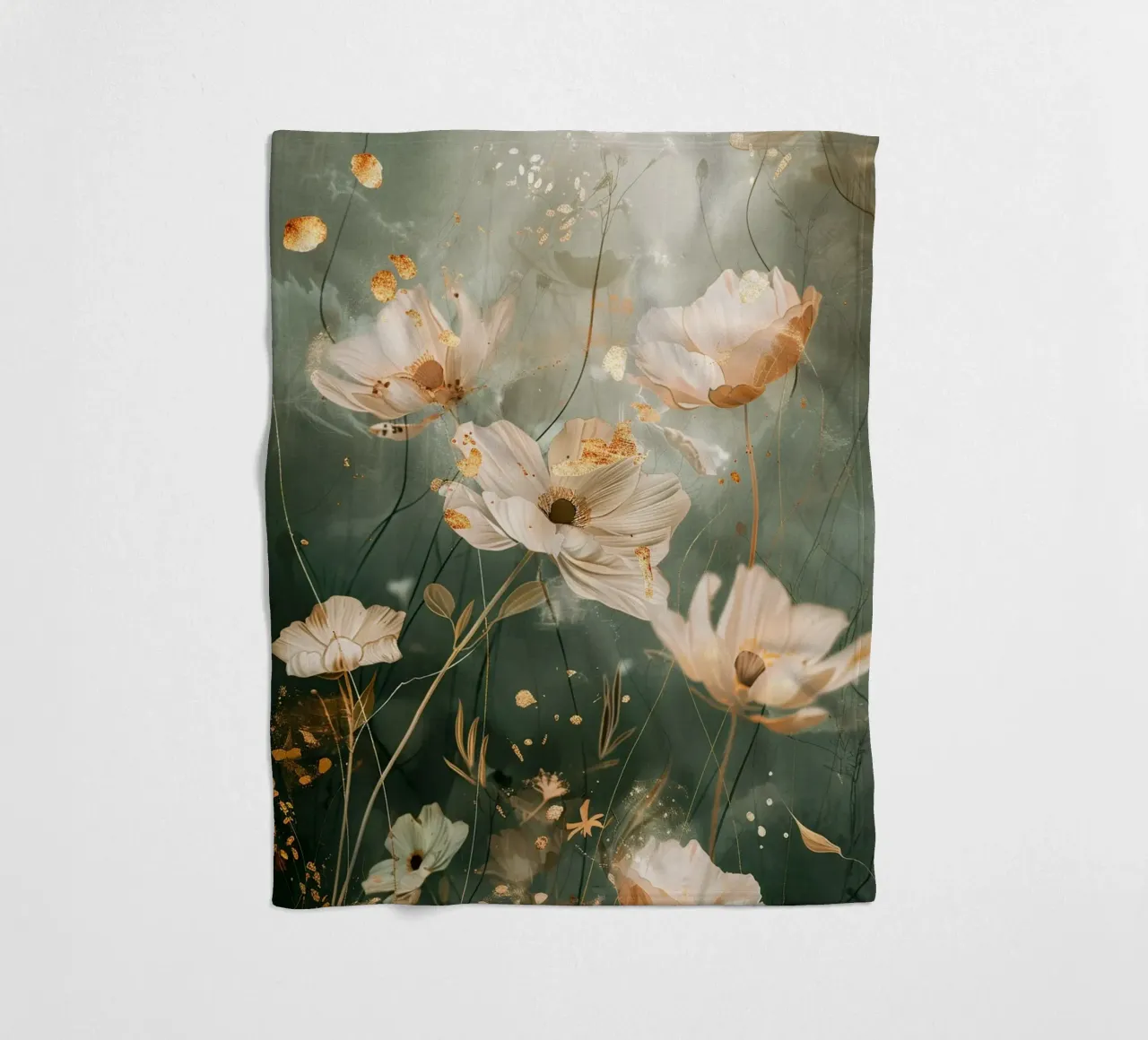 Golden Bloom coperta in pile da Mosaic Dialogue