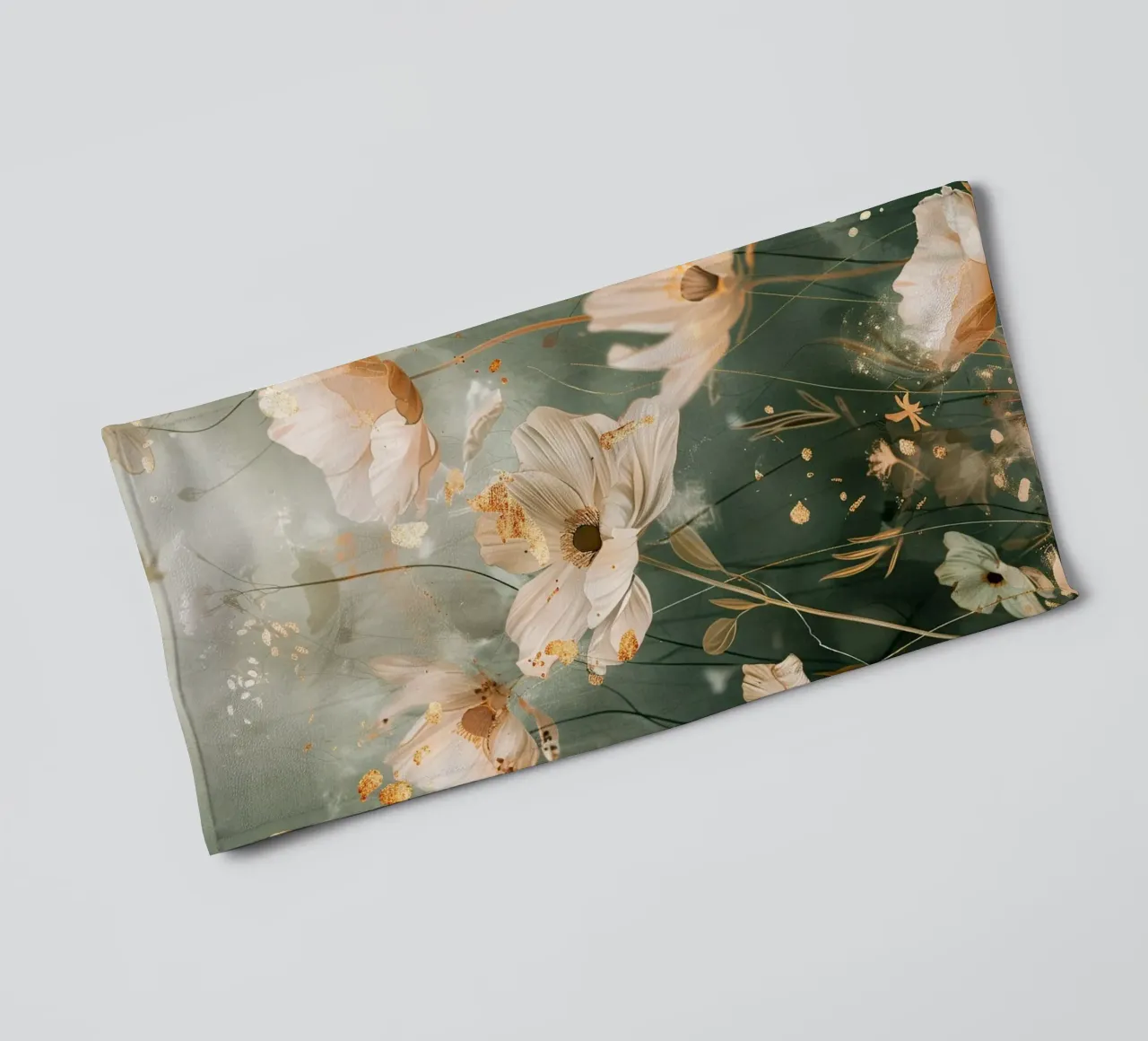 Golden Bloom asciugamano da bagno da Mosaic Dialogue
