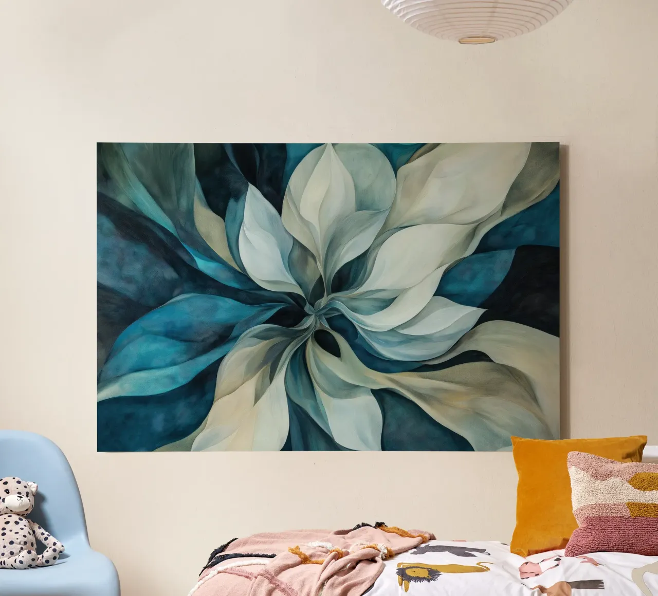Muurkunst van Imagine canvas met Baklijst van Imagine