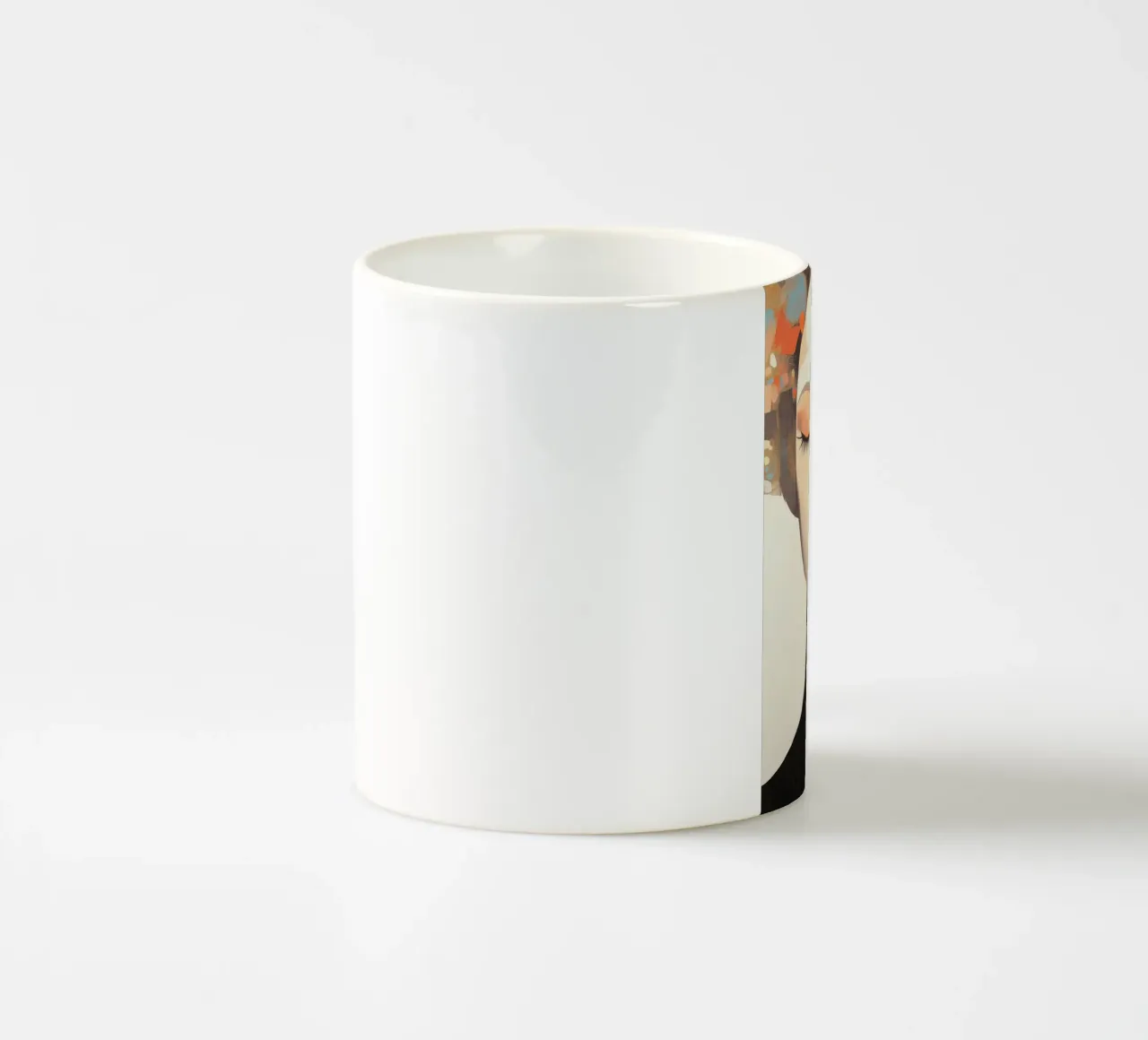 Woman abstract ceramic mug by Imagine