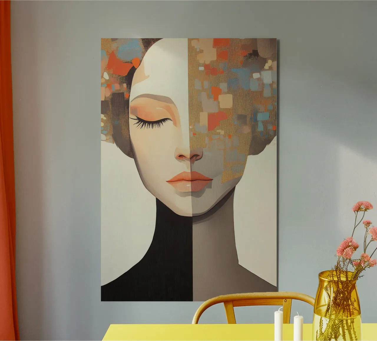 Woman abstract forex plate by Imagine