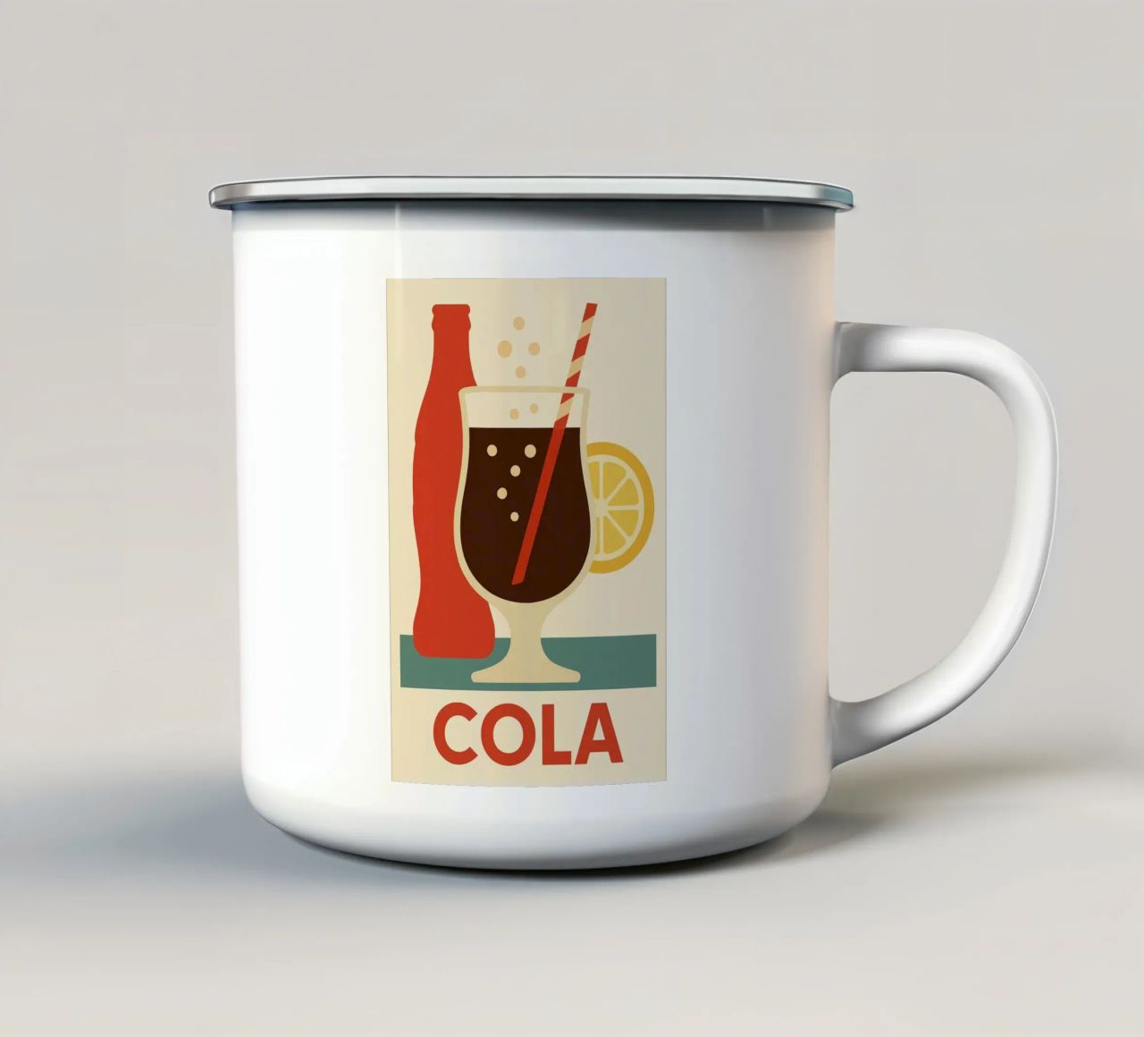 Classic Cola Spark – Affiche Pop tazza in smalto da Boissons - Affiches & posters - Retro