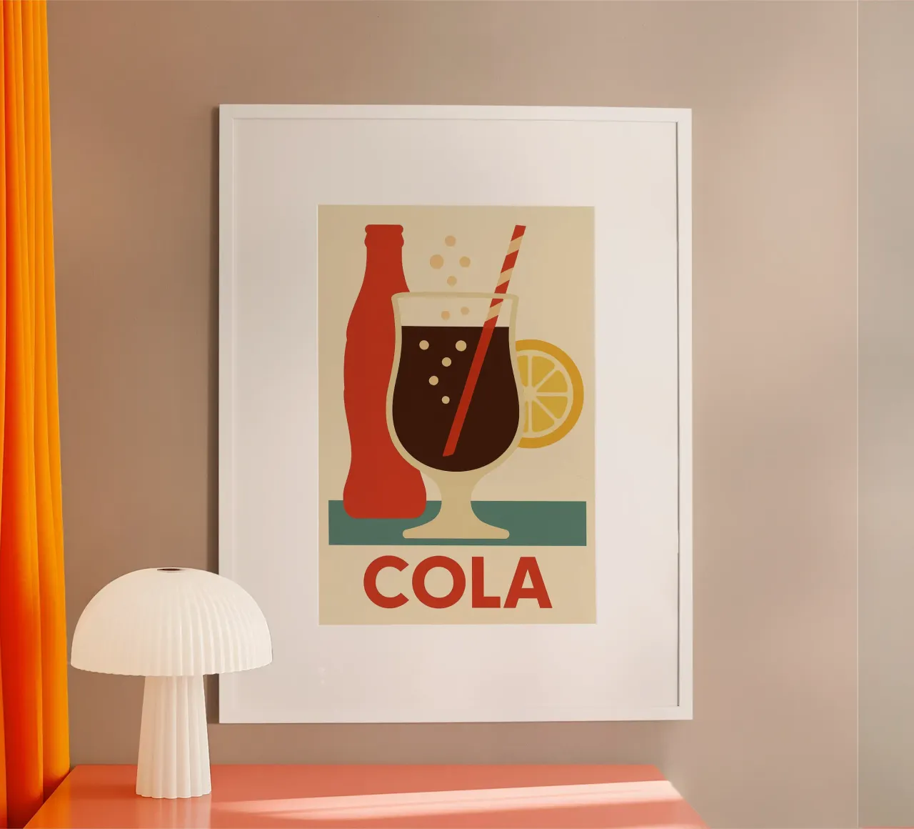 Classic Cola Spark – Affiche Pop carta hahnemühle da Boissons - Affiches & posters - Retro