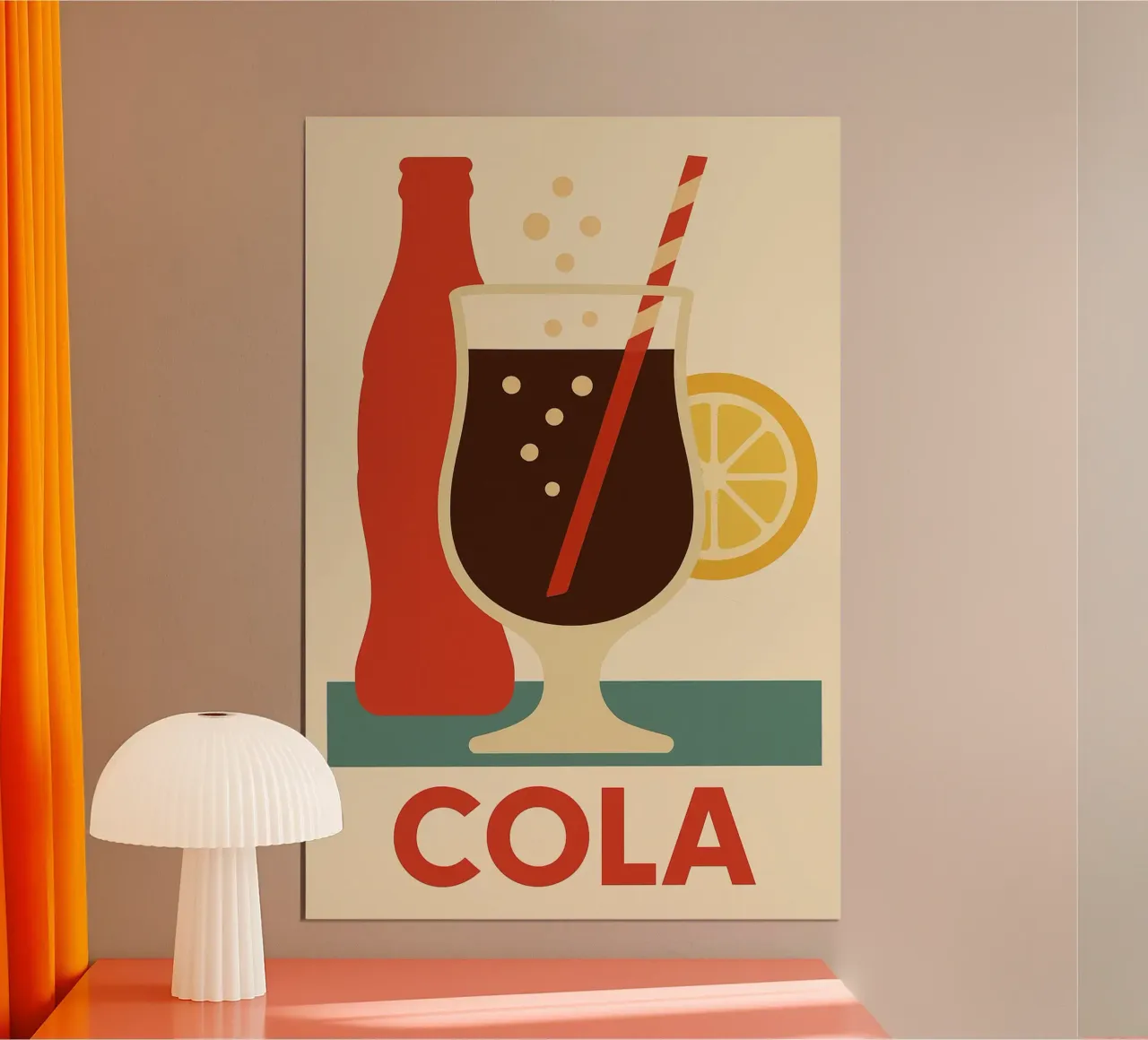Classic Cola Spark – Affiche Pop carta hahnemühle da Boissons - Affiches & posters - Retro