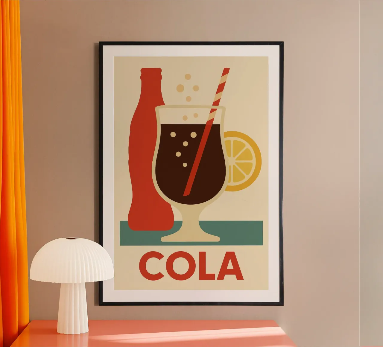 Classic Cola Spark – Affiche Pop carta hahnemühle da Boissons - Affiches & posters - Retro