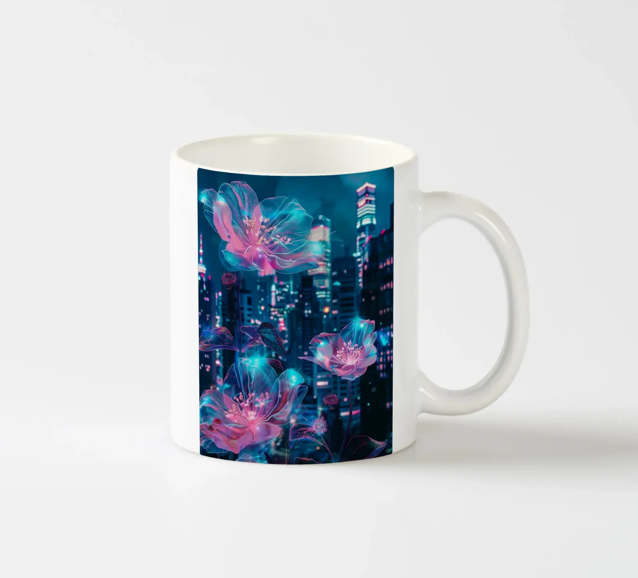 Neon Petals tazza in ceramica da Mosaic Dialogue