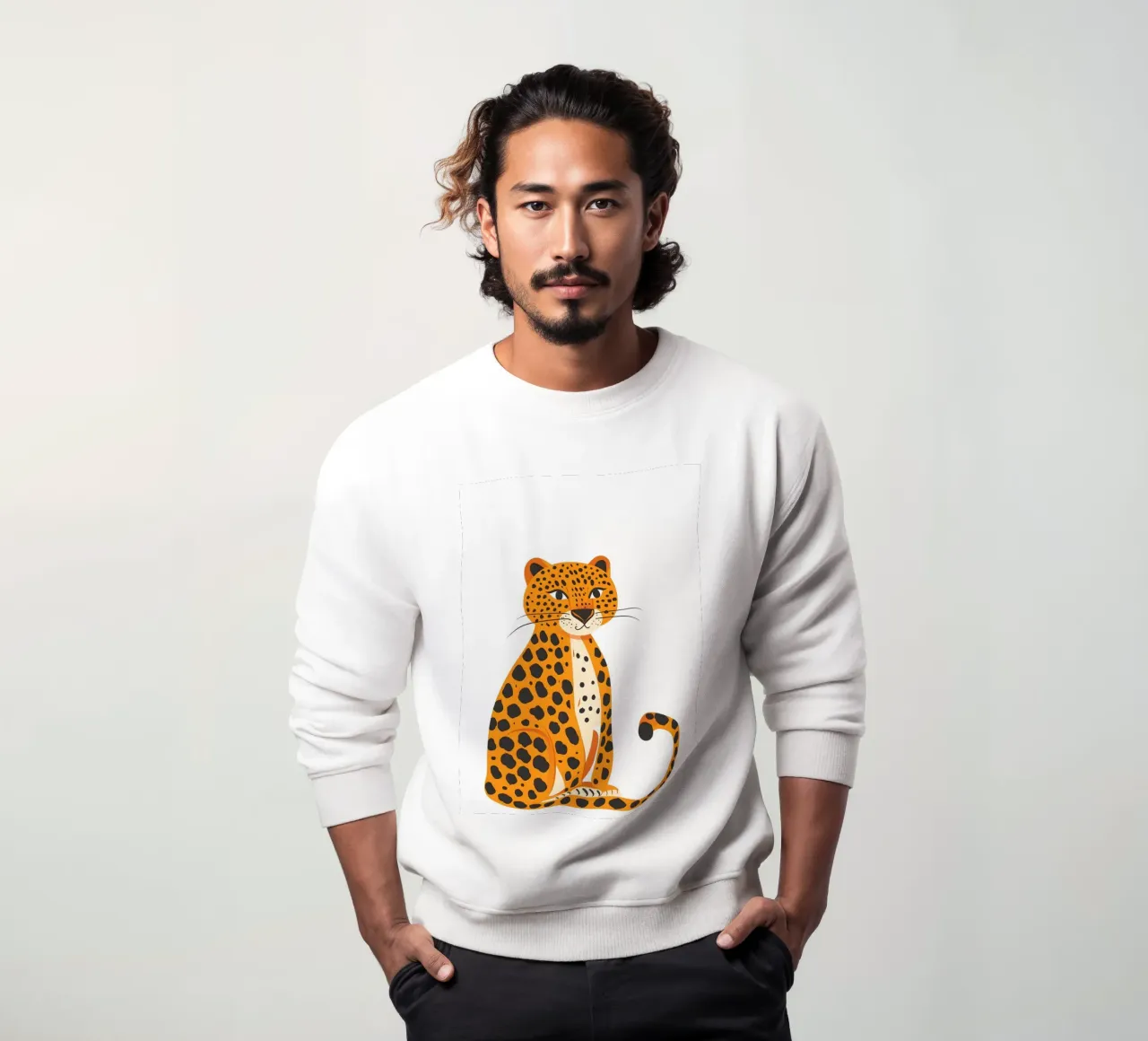 Boho Leopard Art Print - Safari Moderno Decoración Infantil sudadera de ClubArt