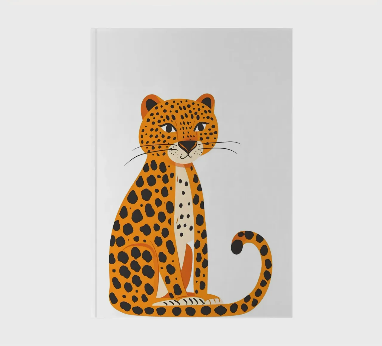Boho Leopard Art Print - Modern Safari Kids Decor notebook by ClubArt