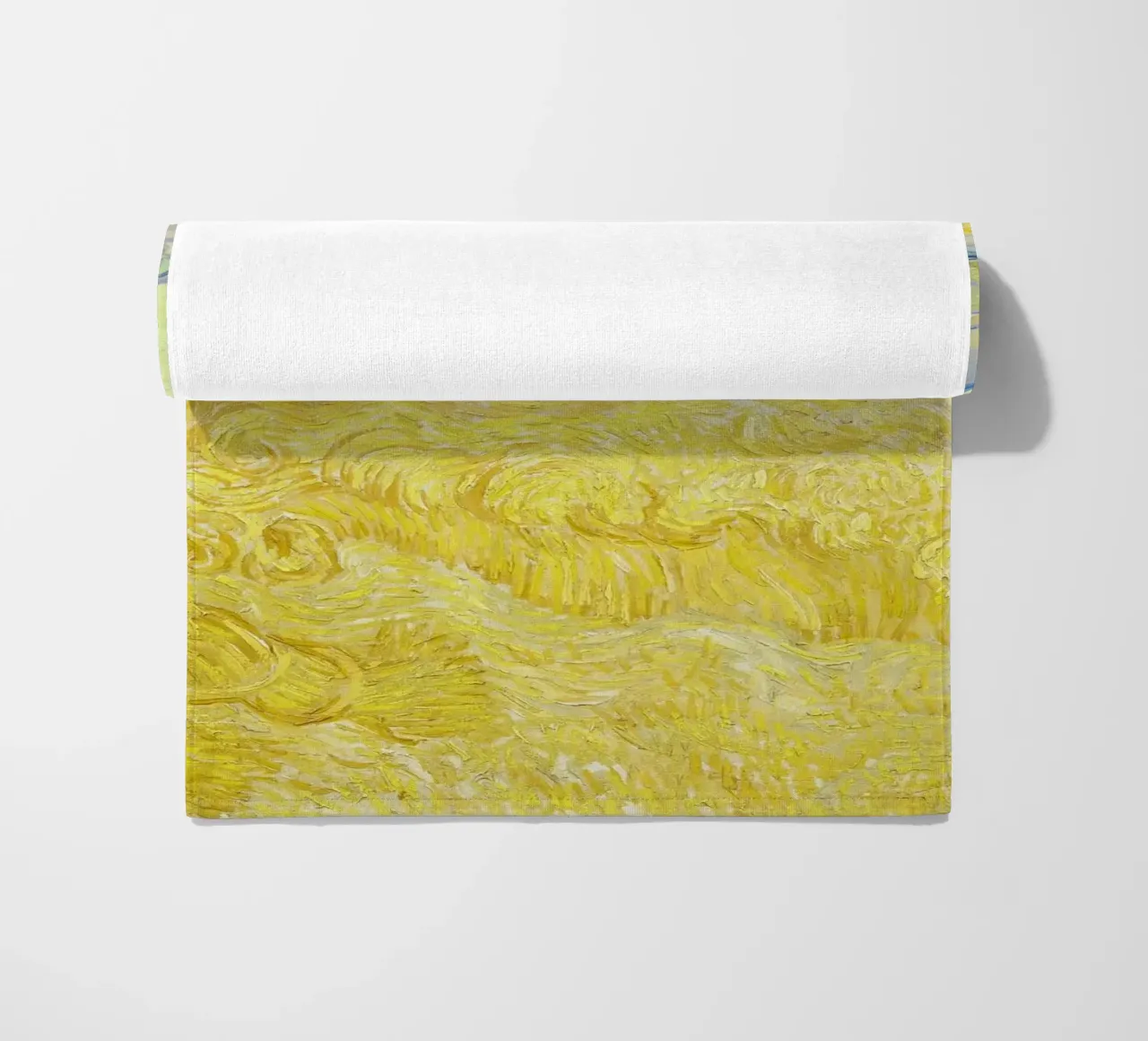 Vincent van Gogh, Champ de blé avec un faucheur, 1889 serviette de plage de Van Gogh Prints