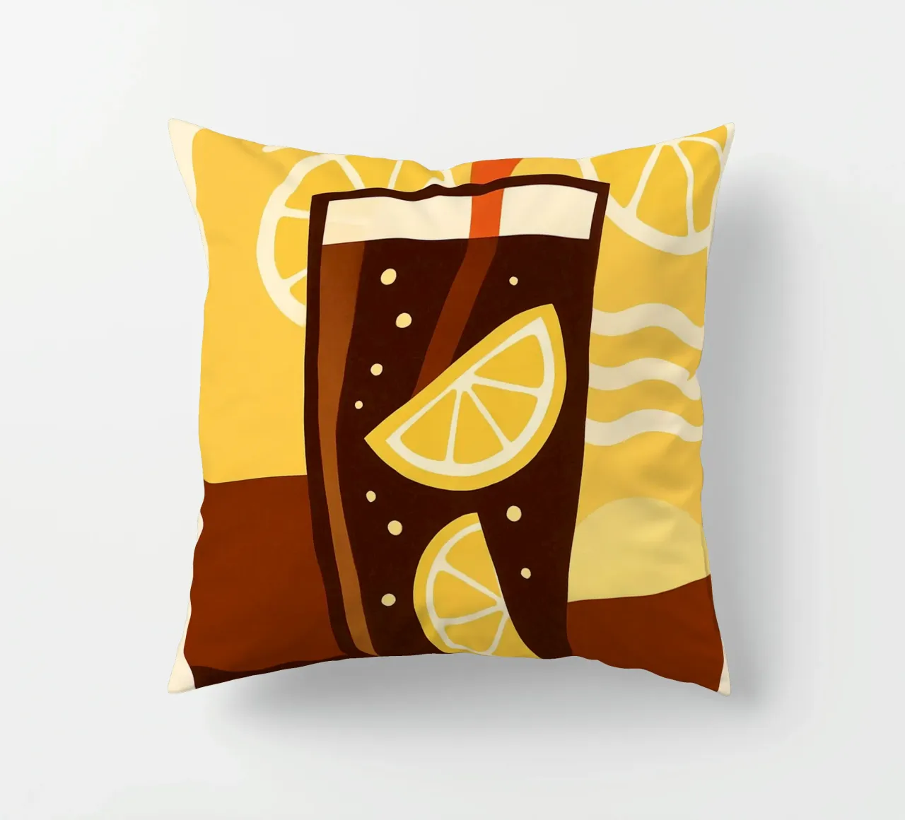 Lemon Cola Sunshine – Affiche Vintage cuscino da Boissons - Affiches & posters - Retro
