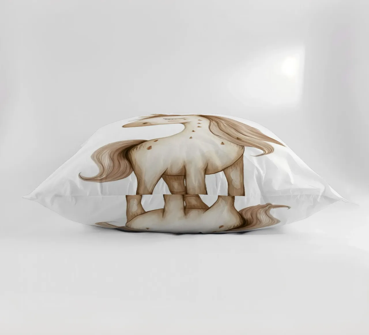 Dreamy Boho Unicorn Art Print - Magical Nursery Decor decorative cushion by ClubArt