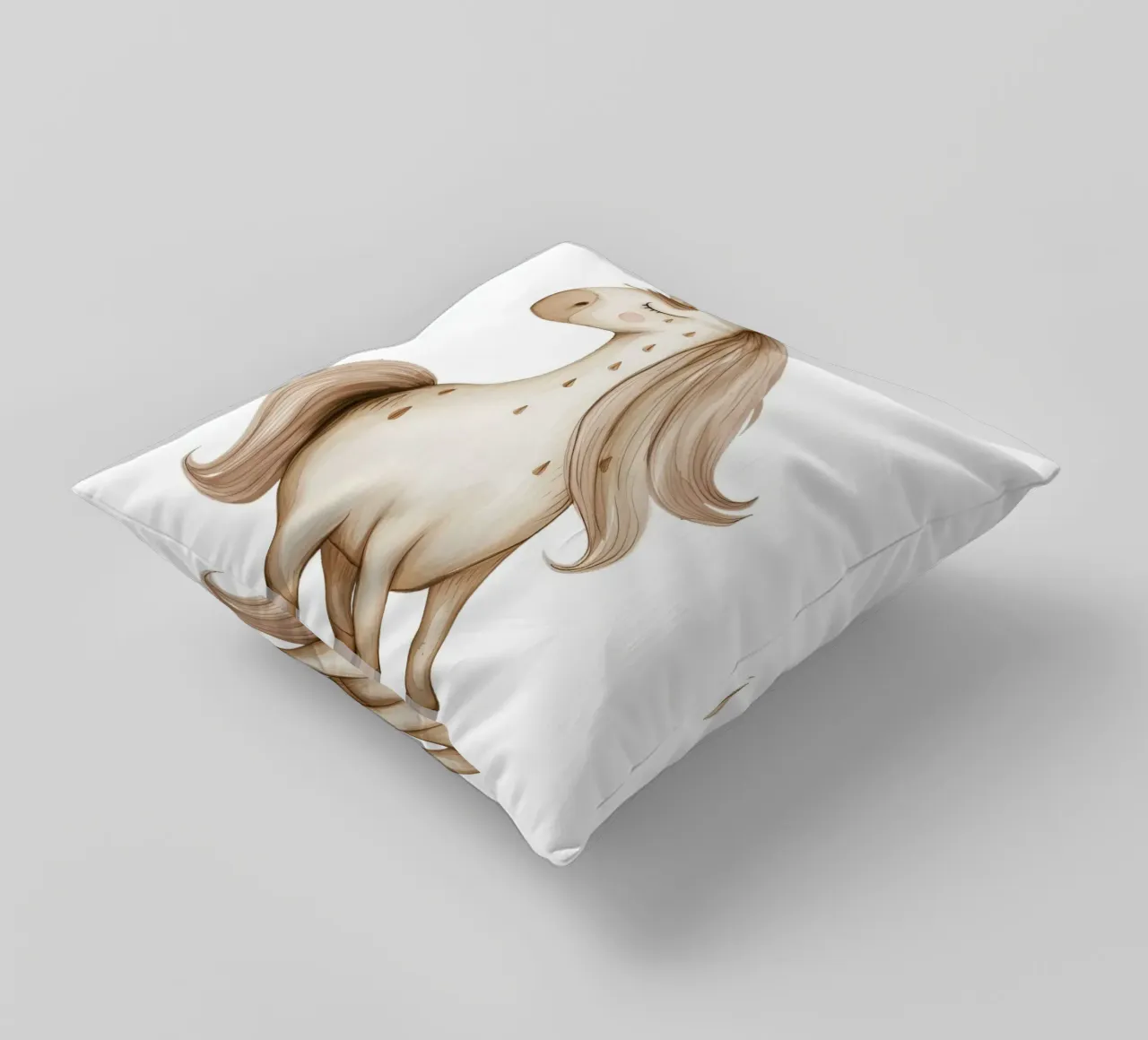 Dreamy Boho Unicorn Art Print - Magical Nursery Decor decorative cushion by ClubArt