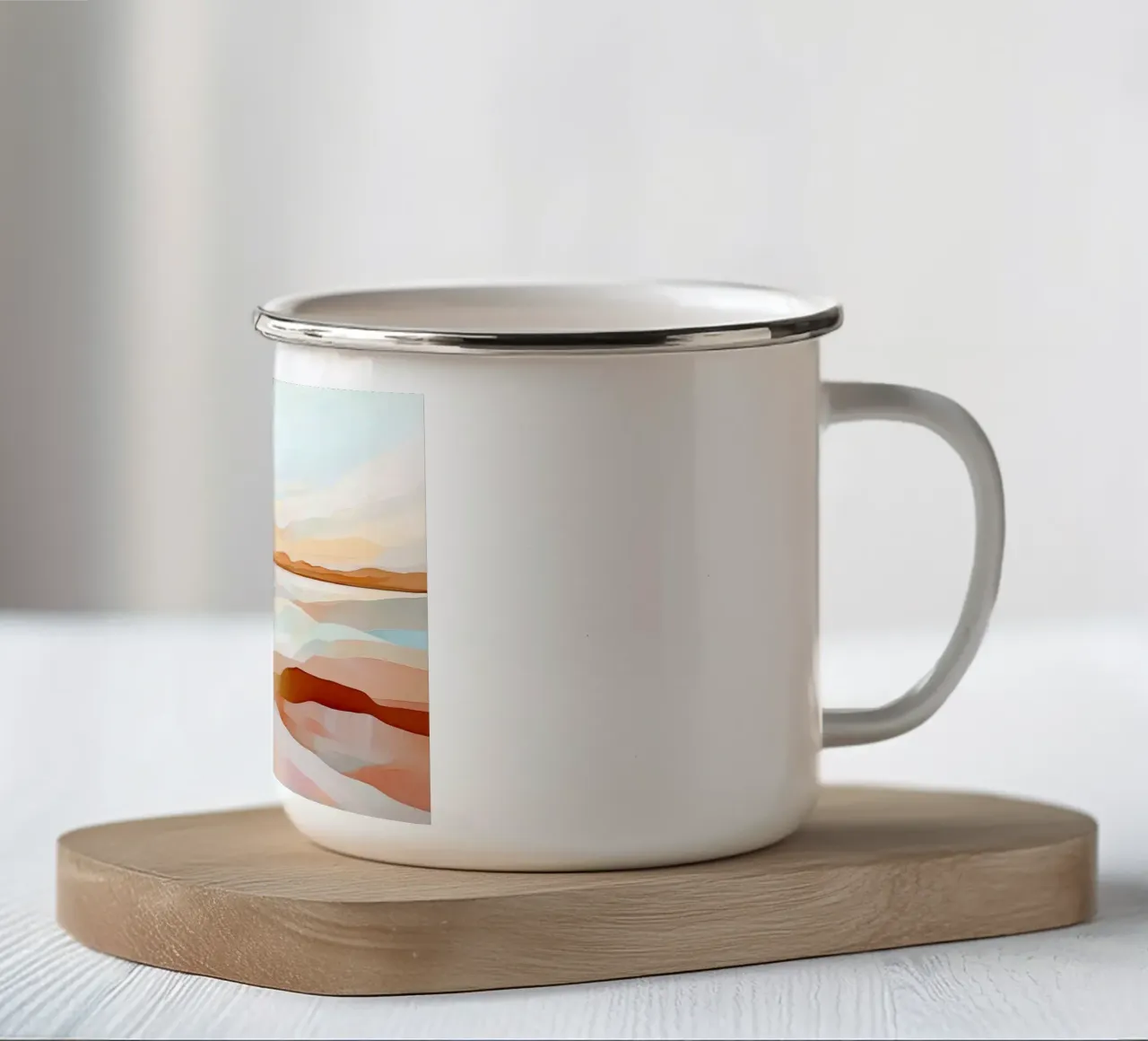 Arte da parete di Imagine tazza in smalto da Imagine