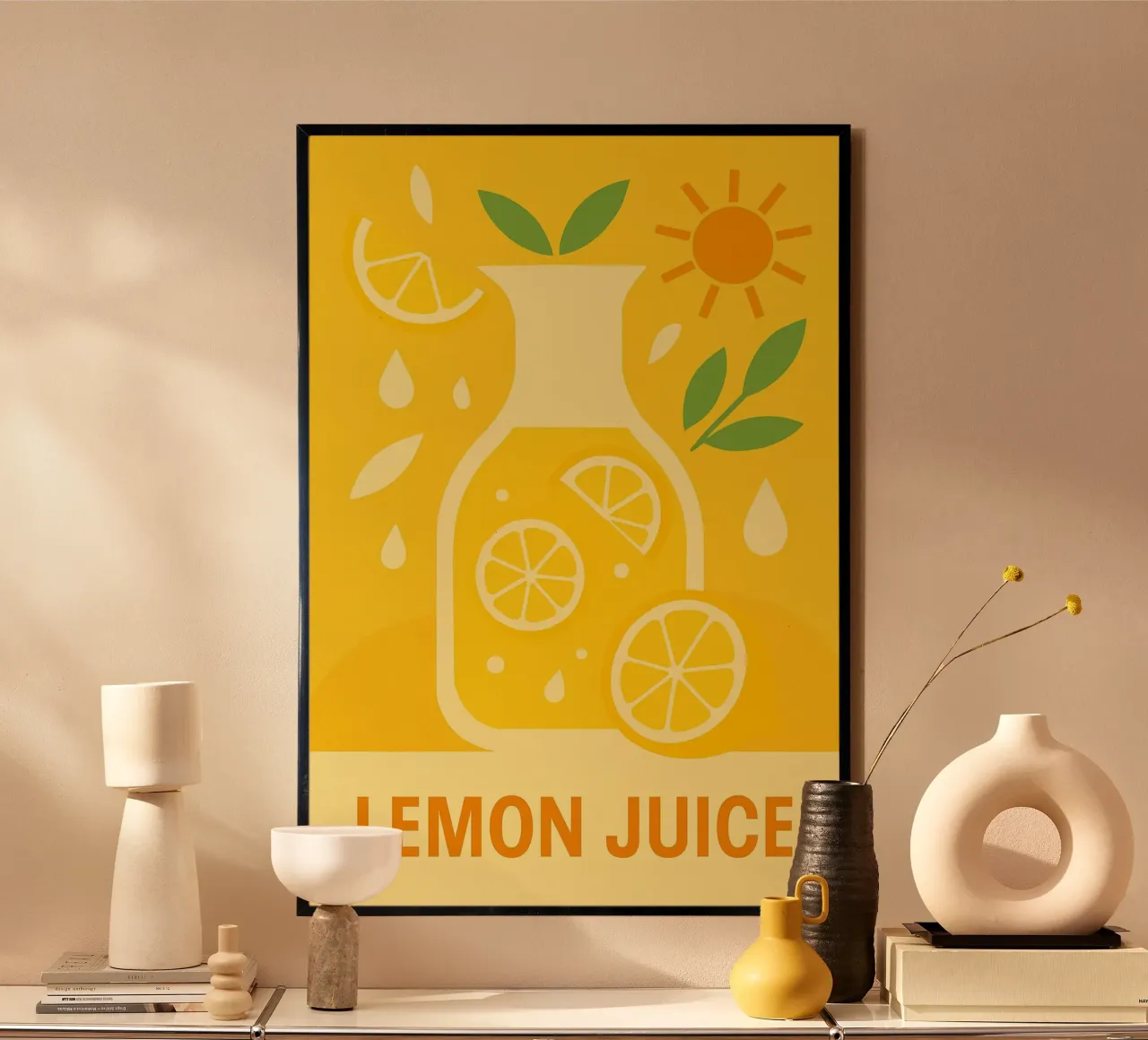 Succo di limone Zeste de Soleil - Poster d'epoca poster con telaio in alluminio da Boissons - Affiches & posters - Retro