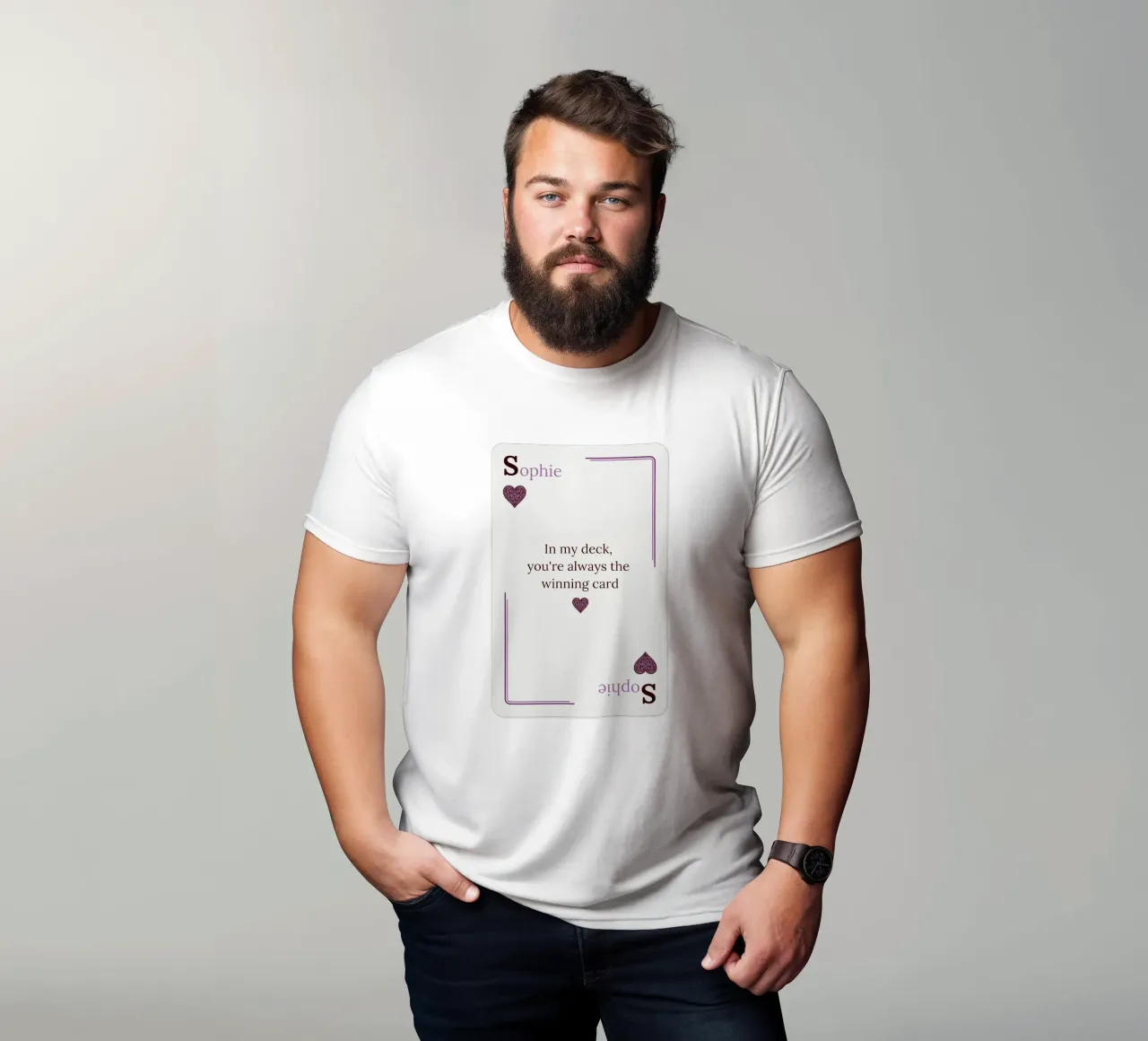 [NAME] My Winning Card t-shirt da Personalizable Designs
