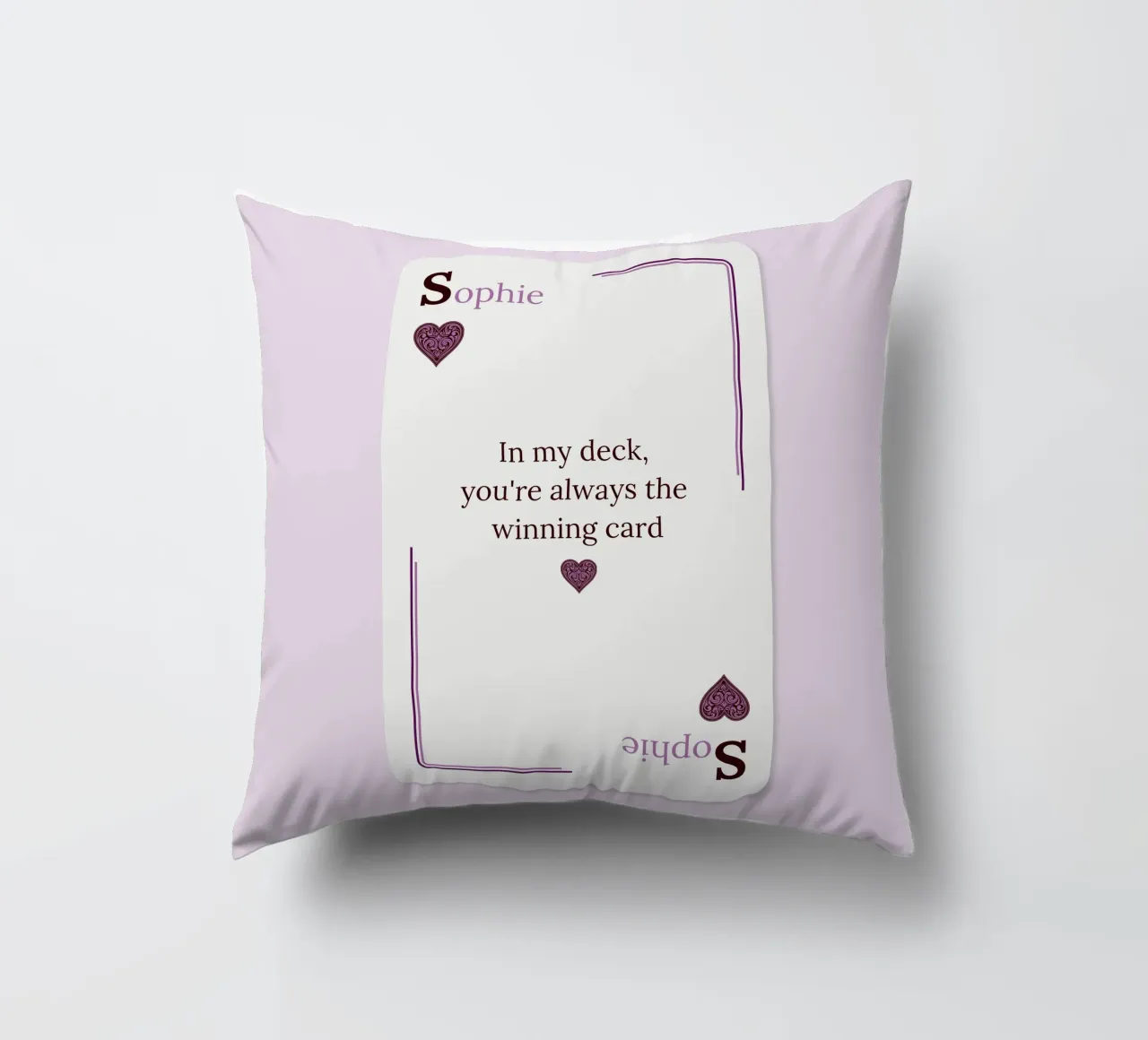 [NAME] My Winning Card cuscino da Personalizable Designs