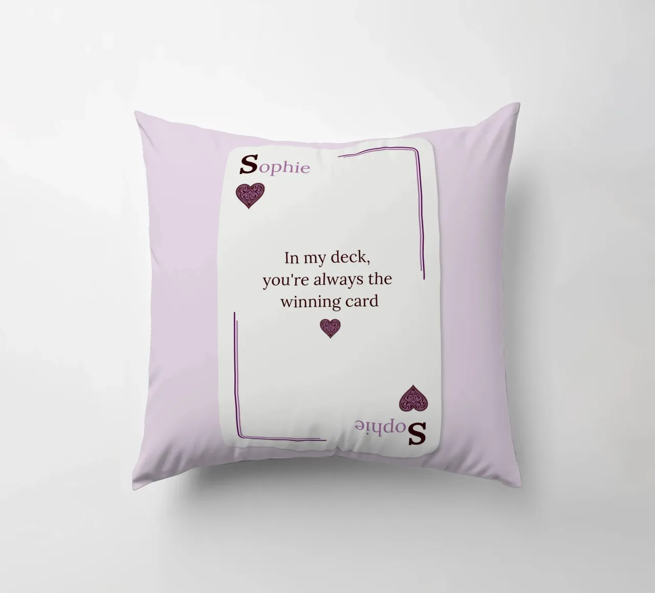 [NAME] My Winning Card cuscino da Personalizable Designs